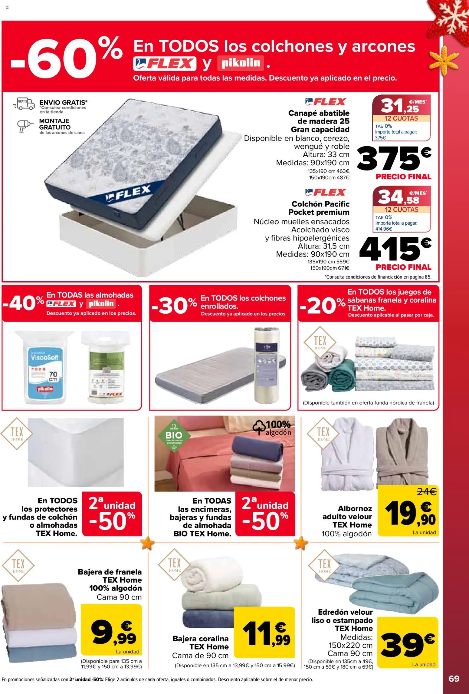 Carrefour folleto │ válido desde el 25.11.2025 | Página: 71 | Productos: Edredón, Funda, Cama, Almohada