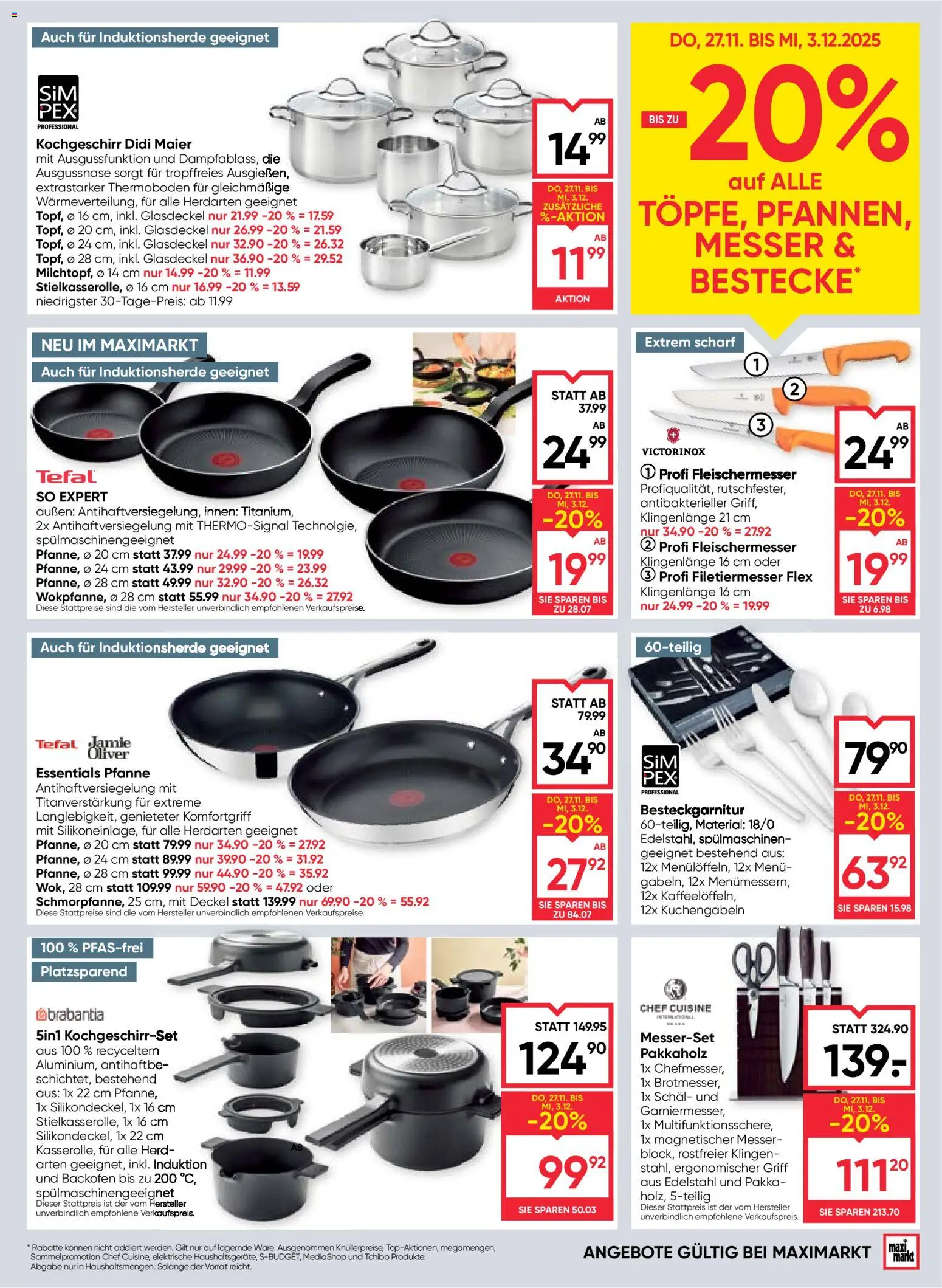 Maximarkt Flugblatt gültig ab 27.11.2025 | Seite: 19 | Produkte: Schal, Herd