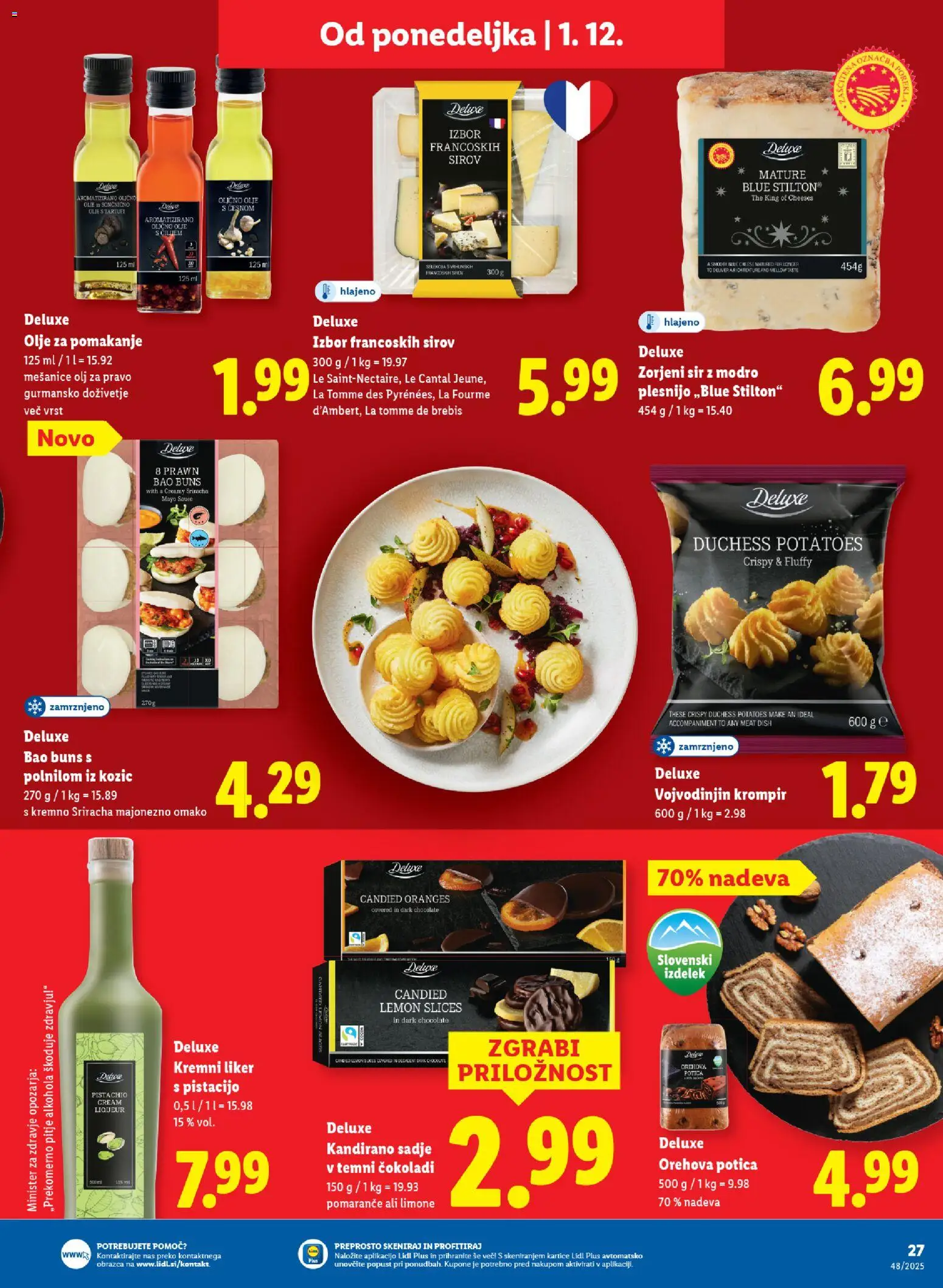 Novi Lidl katalog ponudbe – veljaven od 27.11.2025 | Stran: 41 | Izdelki: Sir, Pomarance, Krompir, Sadje