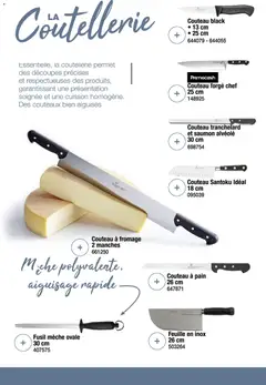Promocash - Prévisualisation de Promocash Carte art de la table valide à partir de 19.11.2025 | Page: 30 | Produits: Couteau, Fromage, Pain, Saumon