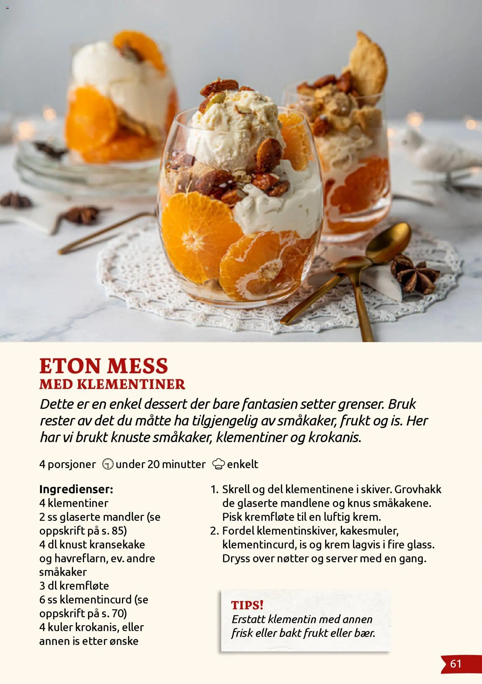 {H1} | Side: 61 | Produkter: Nøtter, Датчик руху, Tape, Kremfløte