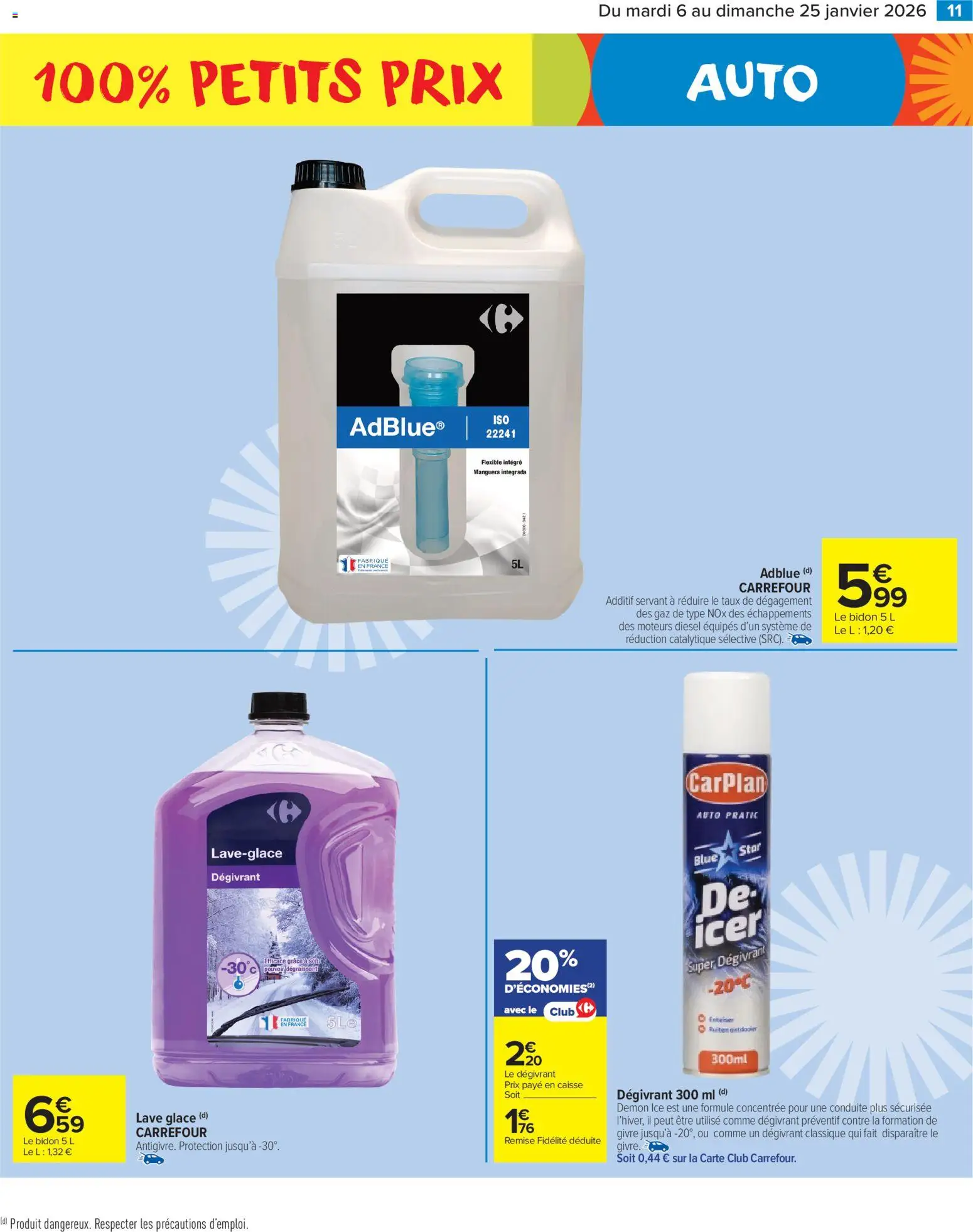 {H1} | Page: 11 | Produits: AdBlue