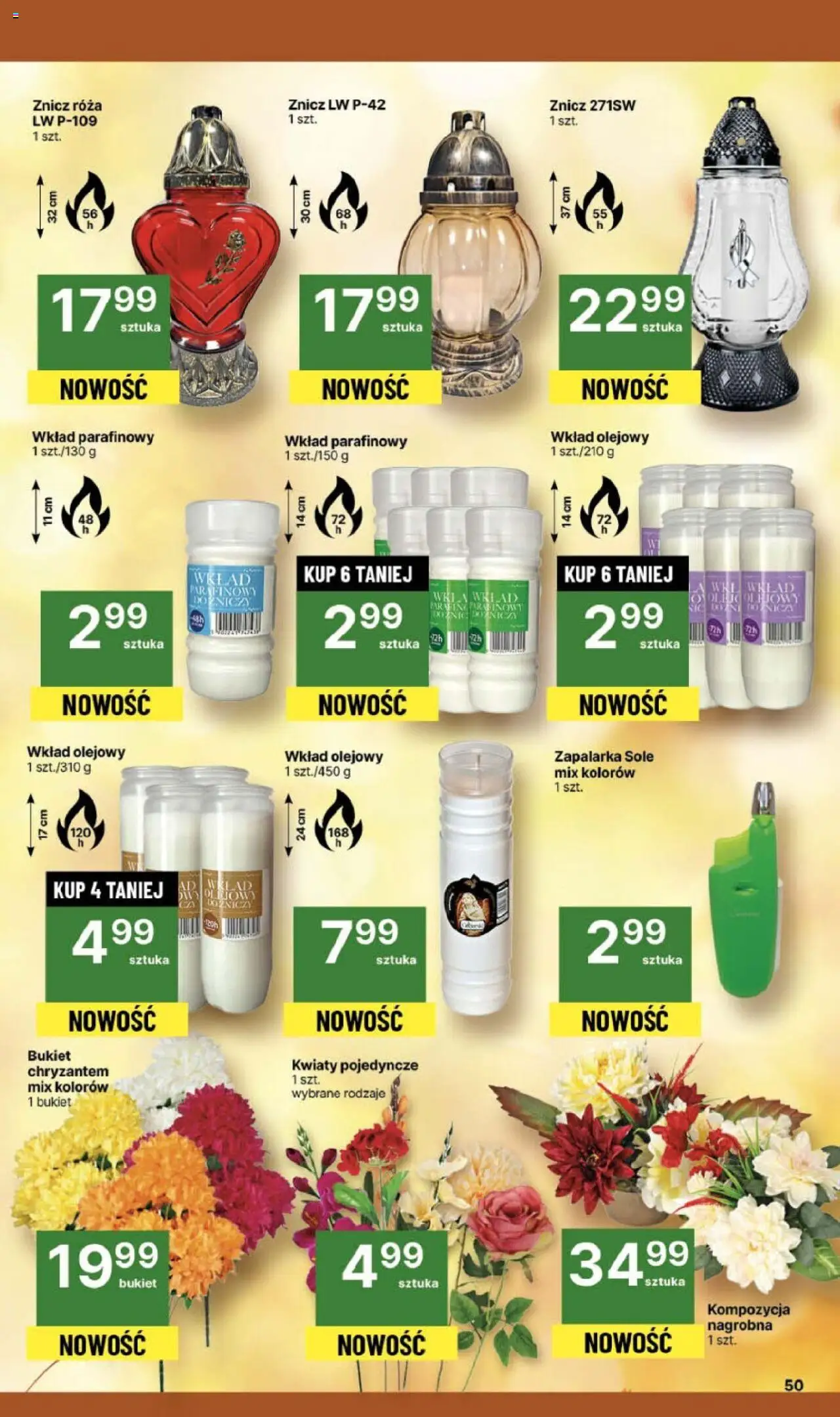 Delikatesy Centrum Gazetka od 02.10.2025 | Strona: 50 | Produkty: Kwiaty