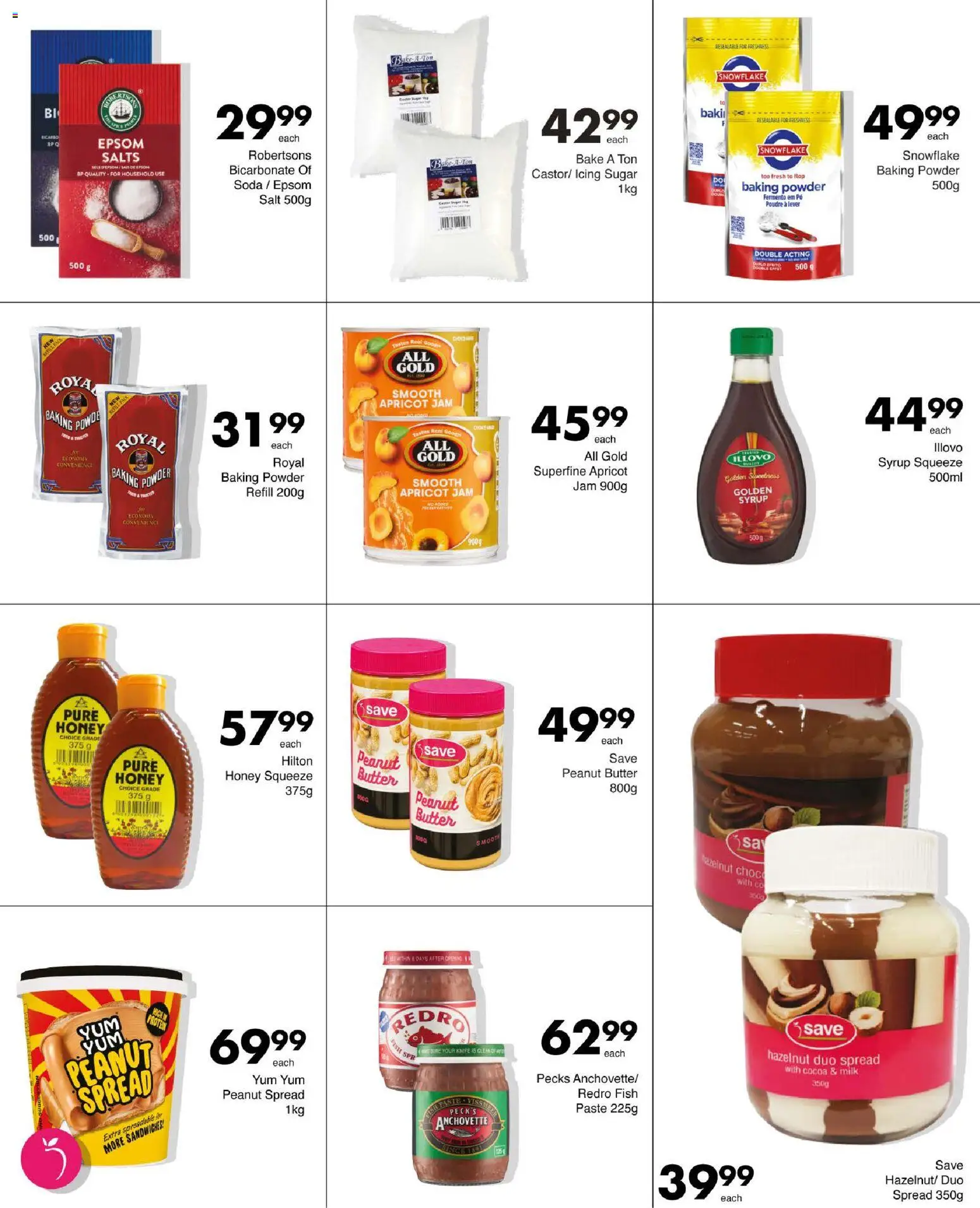 New Save catalogue – valid from 13.11.2025 | Page: 30 | Products: Icing sugar, Fish, Peanut butter, Salt