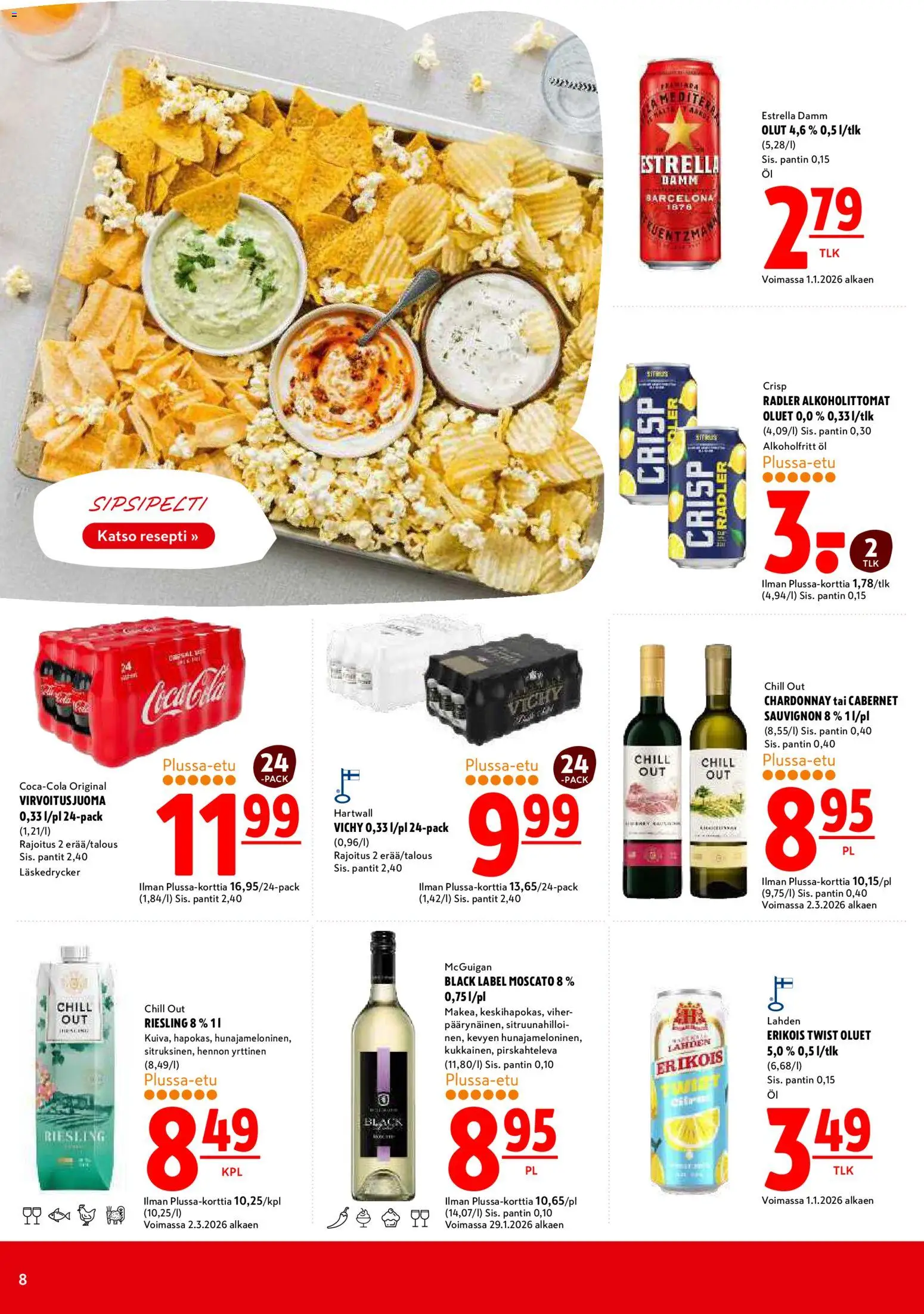 K-Citymarket tarjoukset – voimassa 26.03.2026 alkaen | Sivu: 8 | Tuotteet: Olut
