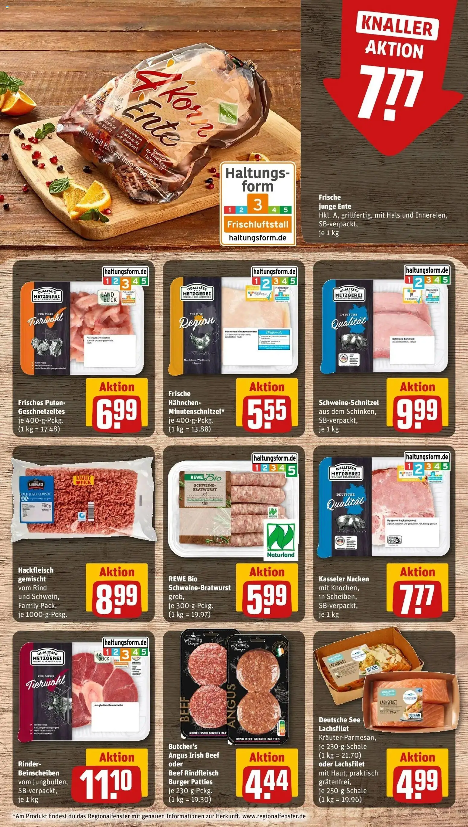 Rewe Prospekt Oerlinghausen	 – gültig ab 01.03.2026 | Seite: 8 | Produkte: Hahnchen, Burger, Schnitzel, Rindfleisch