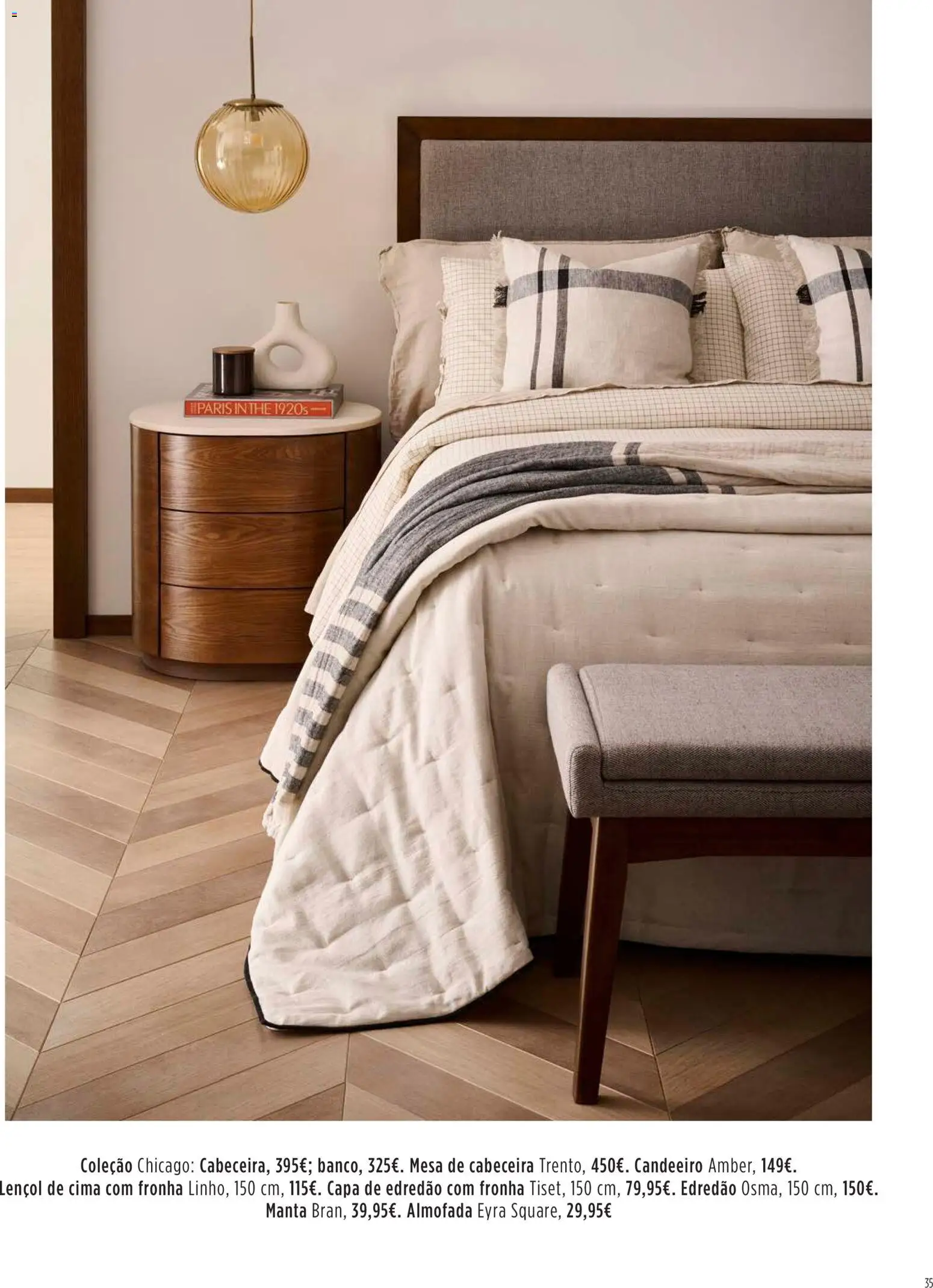 El Corte Ingles Decora │ válido de 23.10.2025 | Página: 35 | Produtos: Lençol, Almofada, Mesa de cabeceira, Mesa