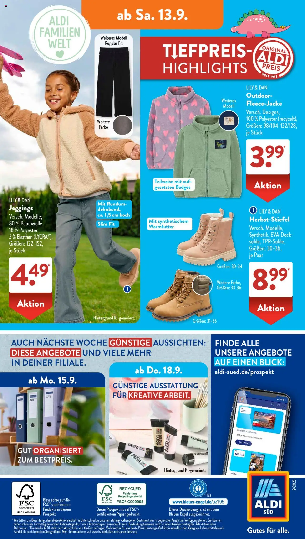 Aldi Süd Prospekt 	 - gültig ab dem 08.09.2025 | Seite: 21 | Produkte: Bekleidung