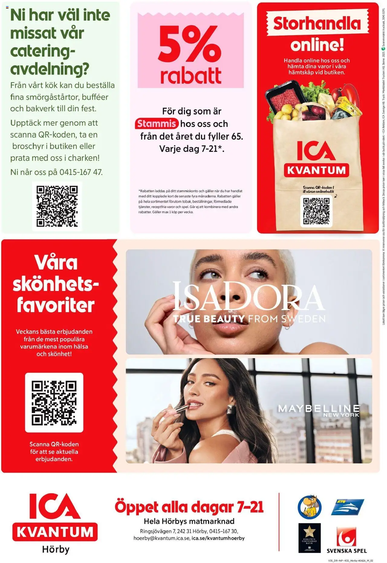 ICA Kvantum reklamblad aktuell från 25.08.2025 | Sida: 10 | Produkter: Galler, Spel