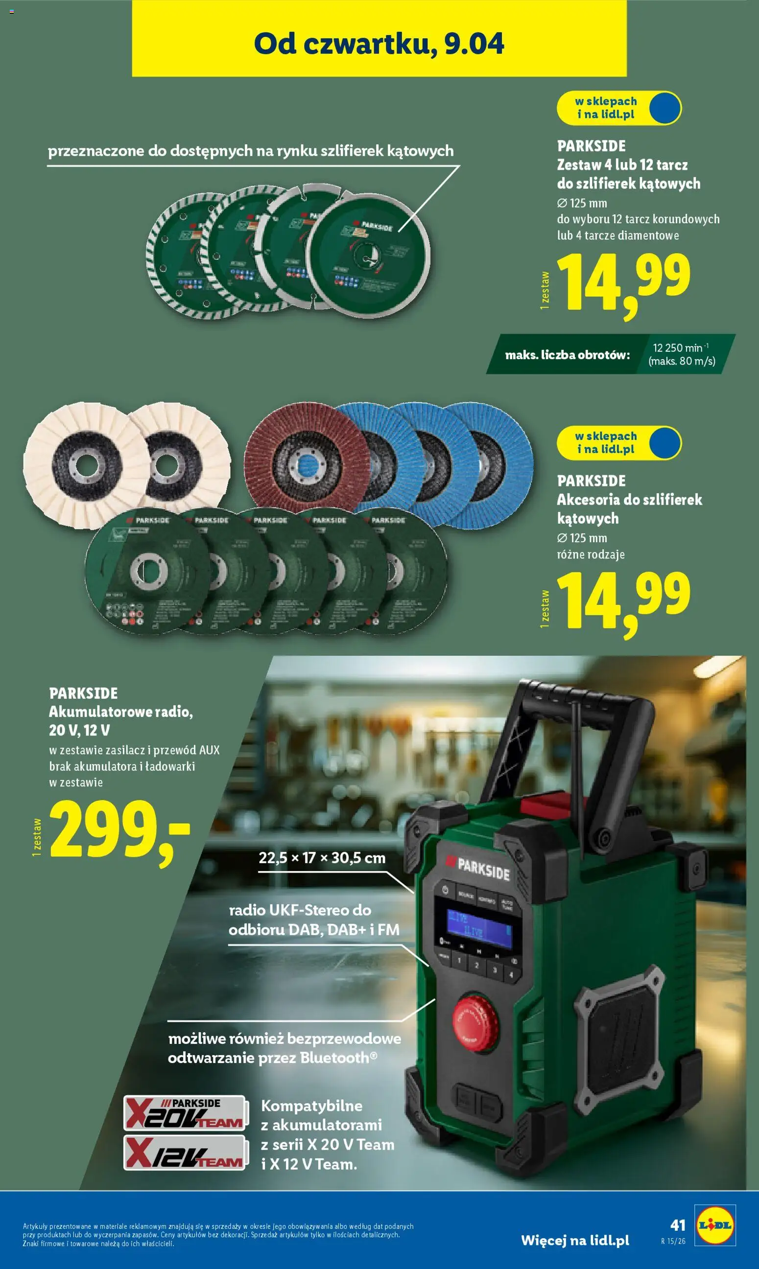 Lidl Katalog od 07.04.2026 | Strona: 49 | Produkty: Radio