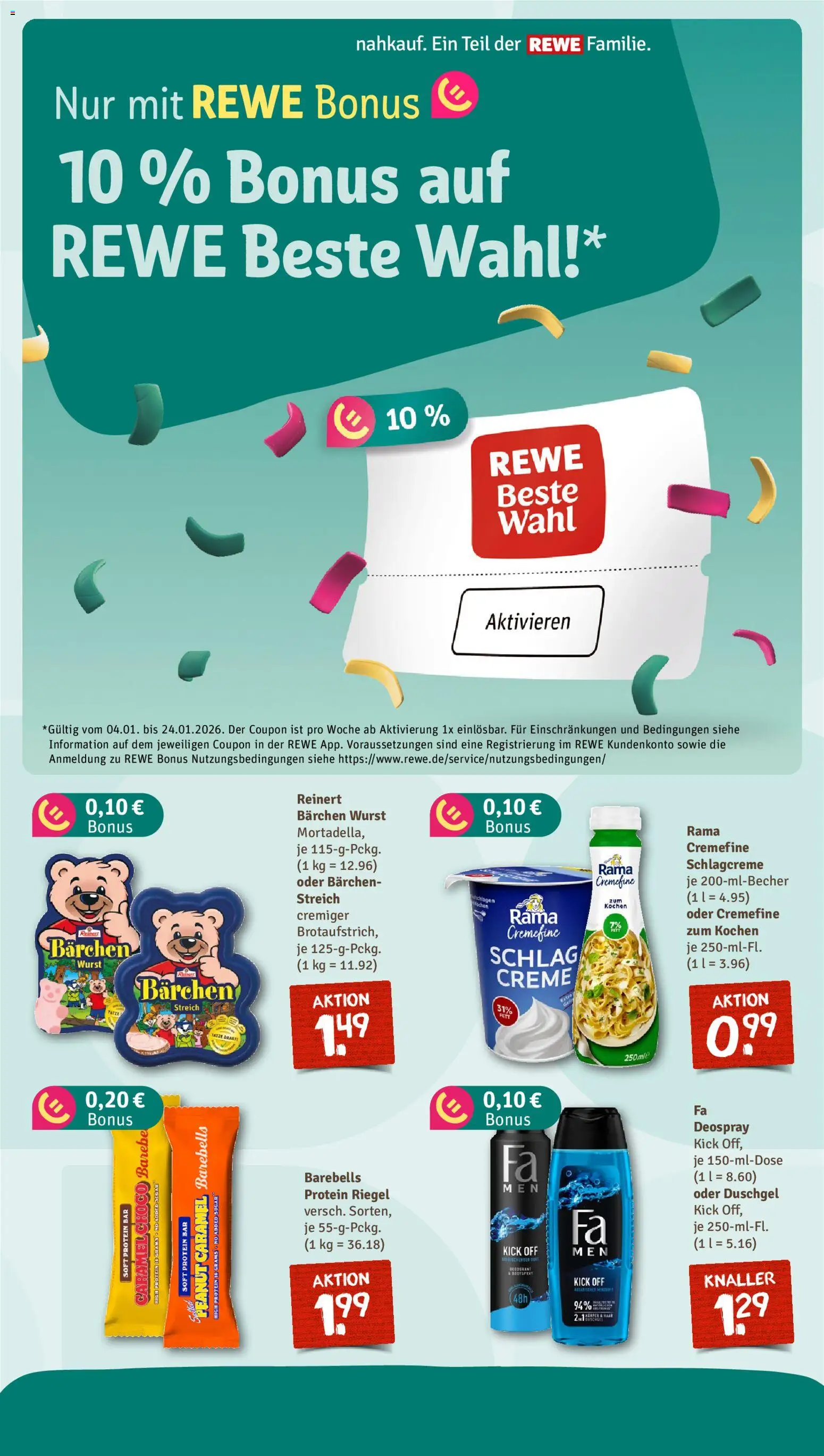 Nahkauf Prospekt – gültig ab 11.01.2026 | Seite: 5 | Produkte: Rama, Creme, Wurst, Deospray