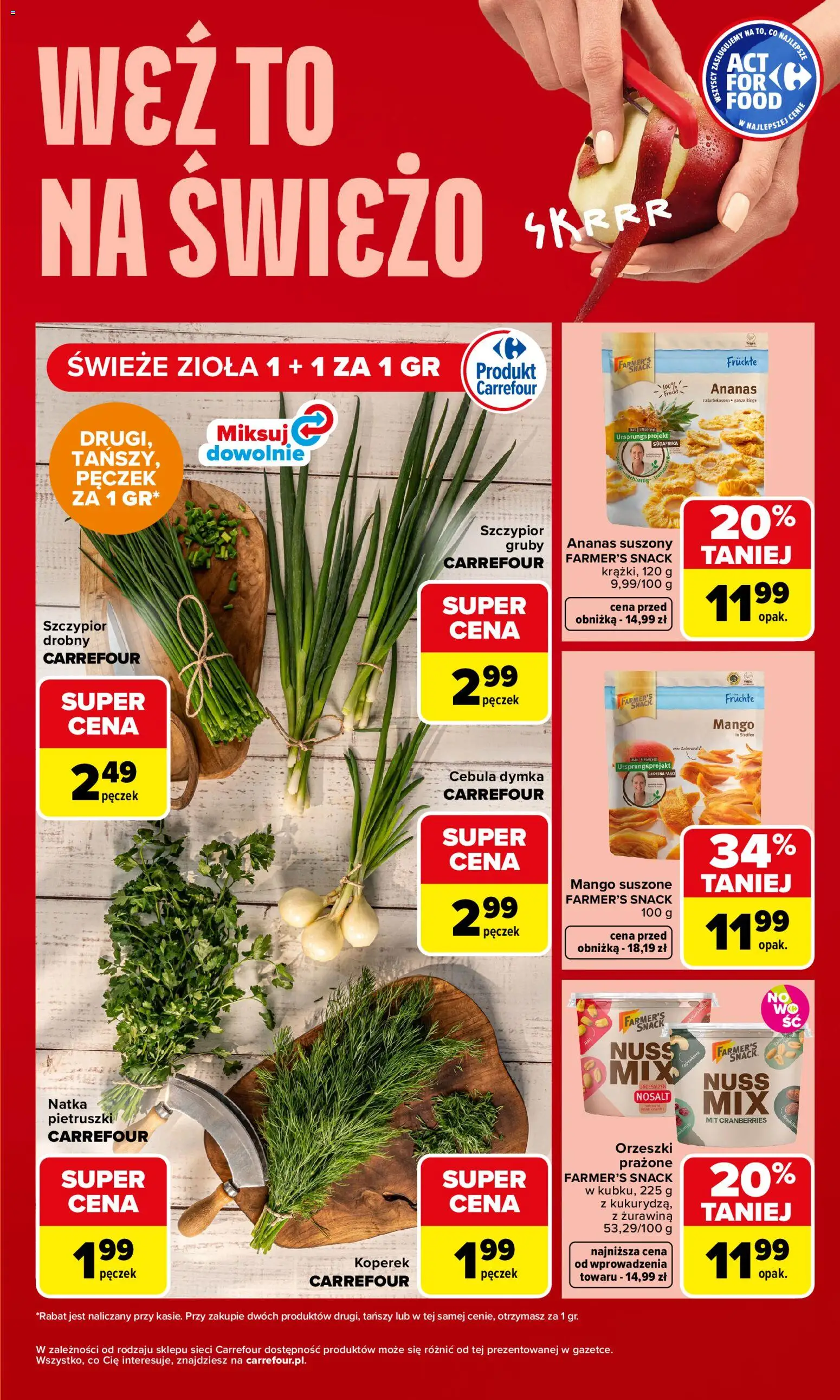 Carrefour gazetka - Weź to na świeżo od 27.04.2026 | Strona: 5 | Produkty: Mango, Koperek, Żurawina, Ananas
