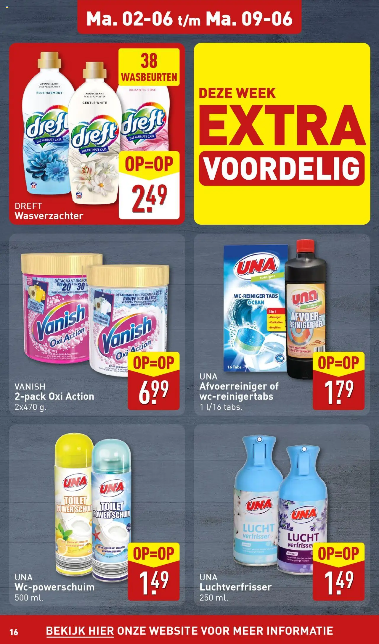  | Pagina: 16 | Producten: Wasverzachter, Luchtverfrisser, Toilet, Gel