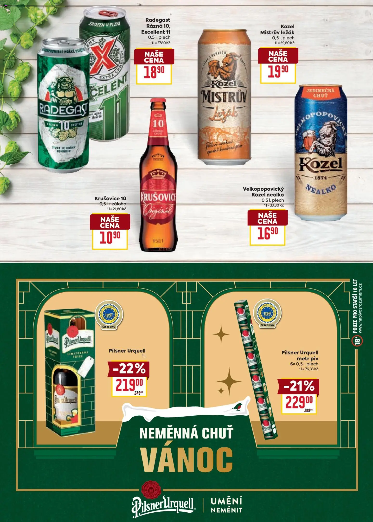 Billa leták - Partneři od 19.11.2025 | Strana: 22 | Produkty: Pivo, Pilsner, Plech, Kozel nealko