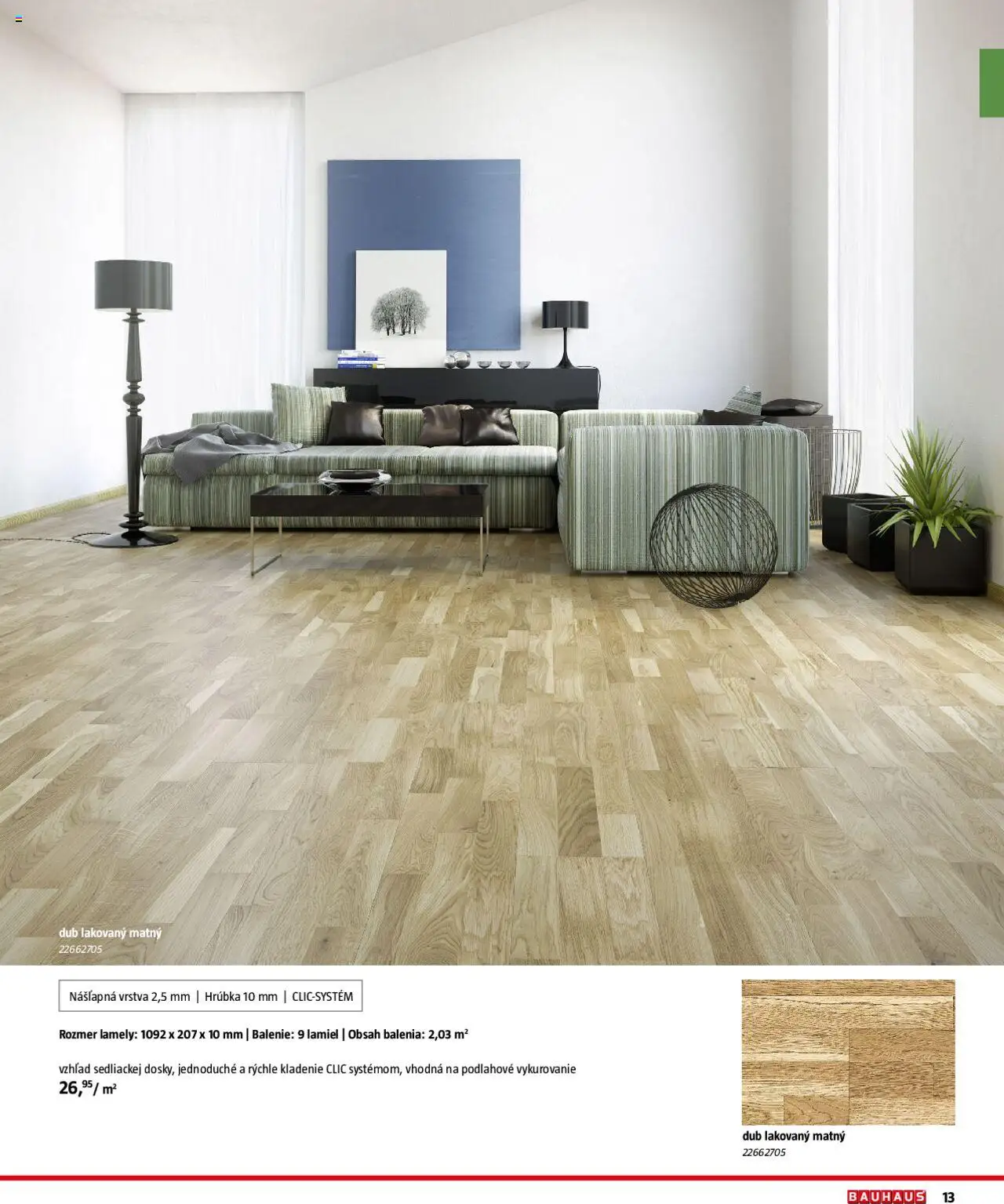 Nové Bauhaus akcie – leták je platný od 04.08.2025 | Strana: 13 | Produkty: Lamely