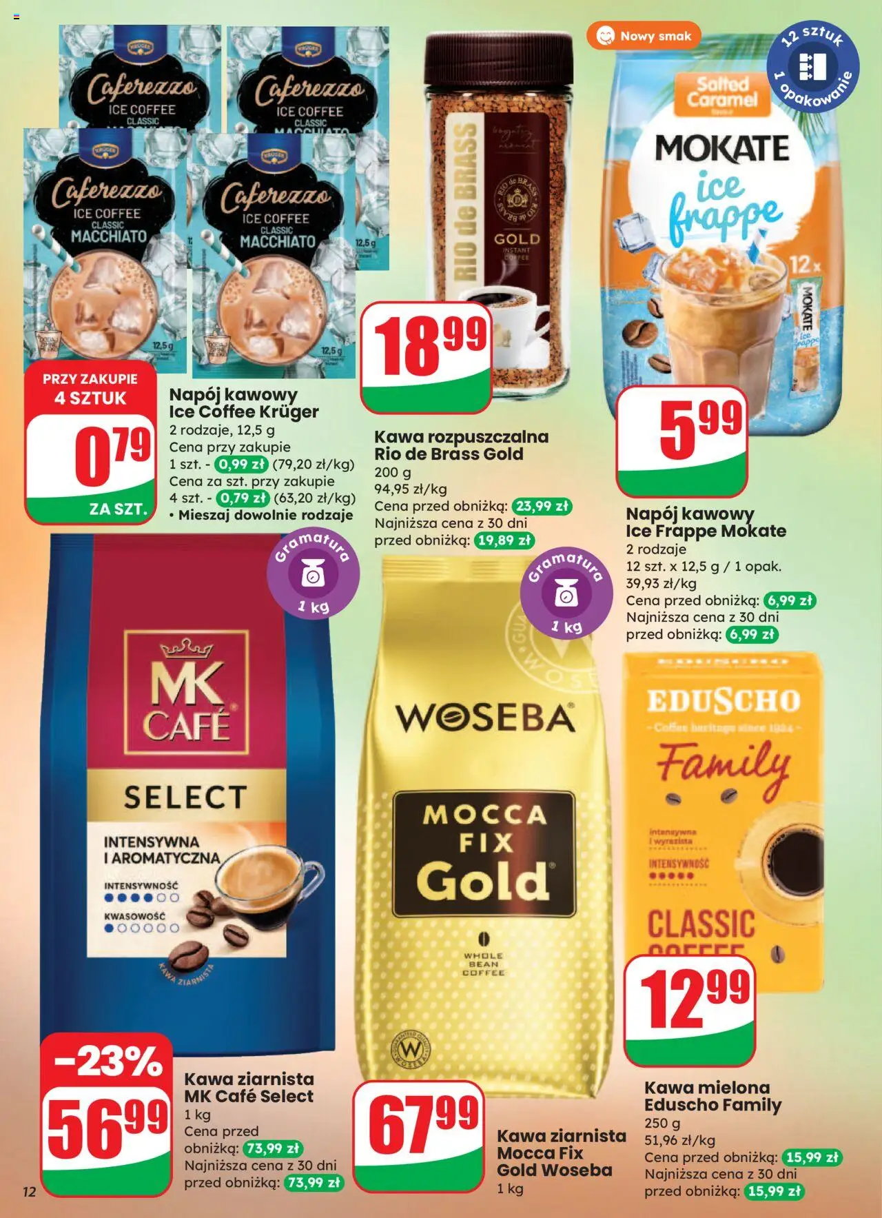 Dino Gazetka od 13.08.2025 | Strona: 12 | Produkty: Kawa ziarnista, Kawa rozpuszczalna, Kawa