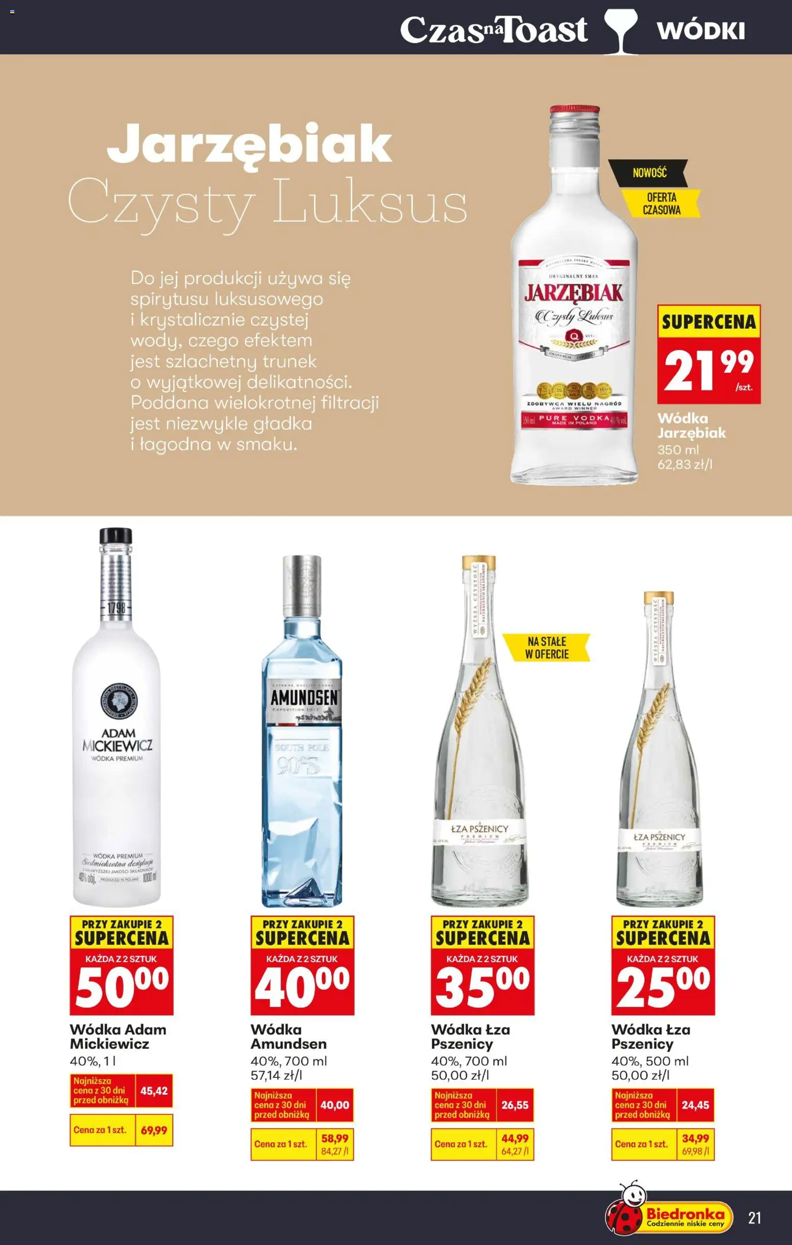 Biedronka Polsko leták - Czas na toast od 23.02.2026 | Strana: 25 | Produkty: Vodka