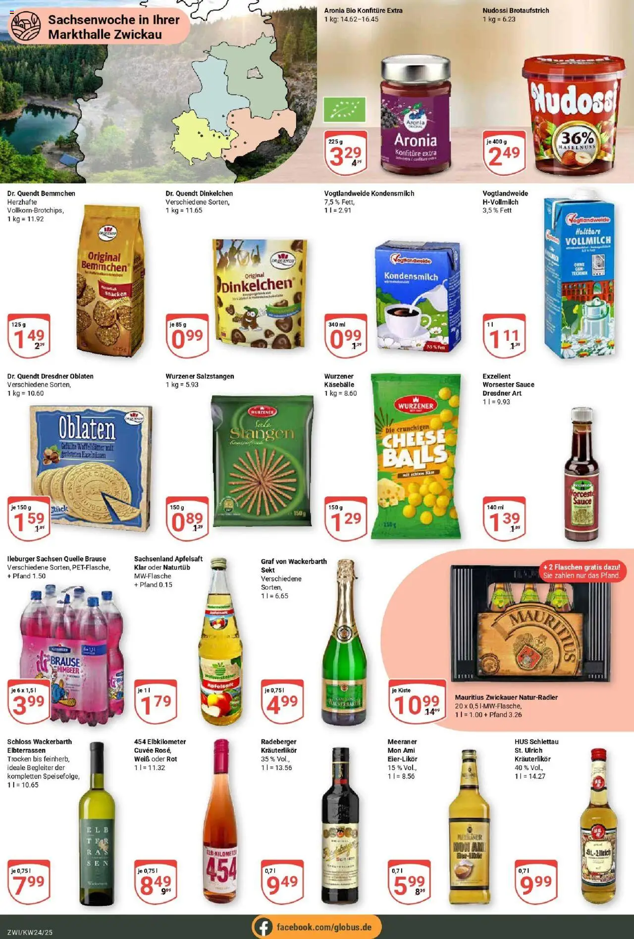 Globus prospekt Zwickau	 - gültig ab dem 08.06.2025 | Seite: 15 | Produkte: Sekt, Apfelsaft, Apple, Chips