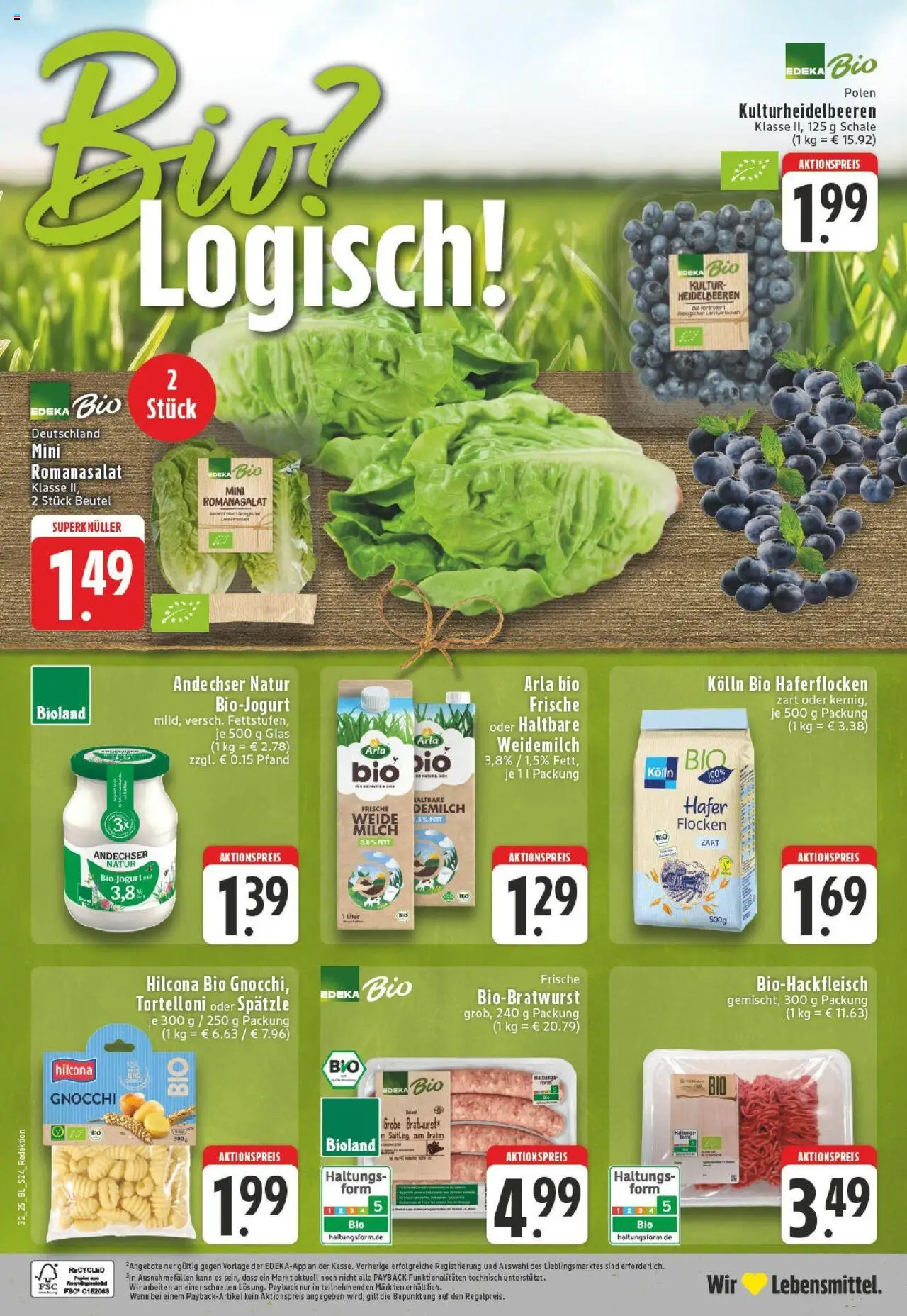 Edeka prospekt Neuss	 - gültig ab dem 03.08.2025 | Seite: 24 | Produkte: Kolln, Heidelbeeren, Pasta, Flocken