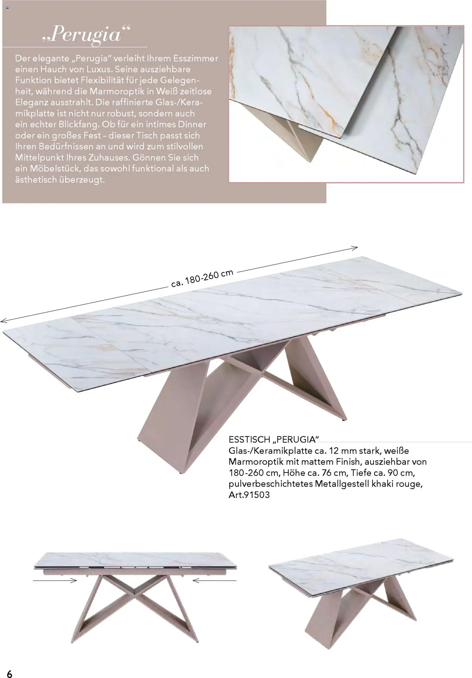 Rahaus Prospekt Glas/Keramik-Esstische – gültig ab 29.01.2026 | Seite: 6 | Produkte: Esstisch, Tisch