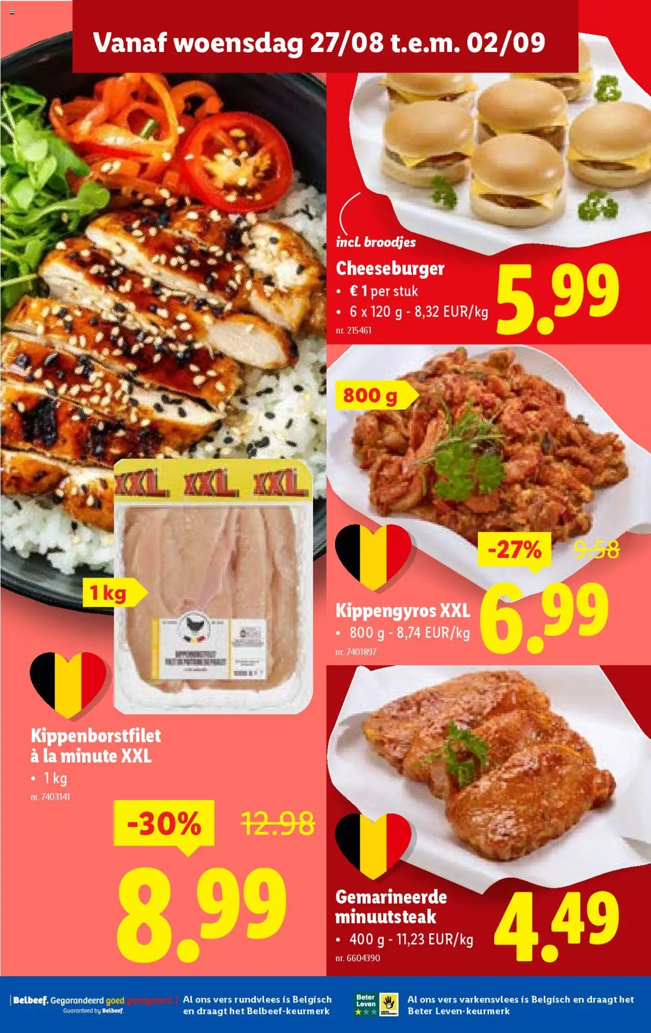  | Pagina: 12 | Producten: Cheeseburger, Varkensvlees, La, Broodjes