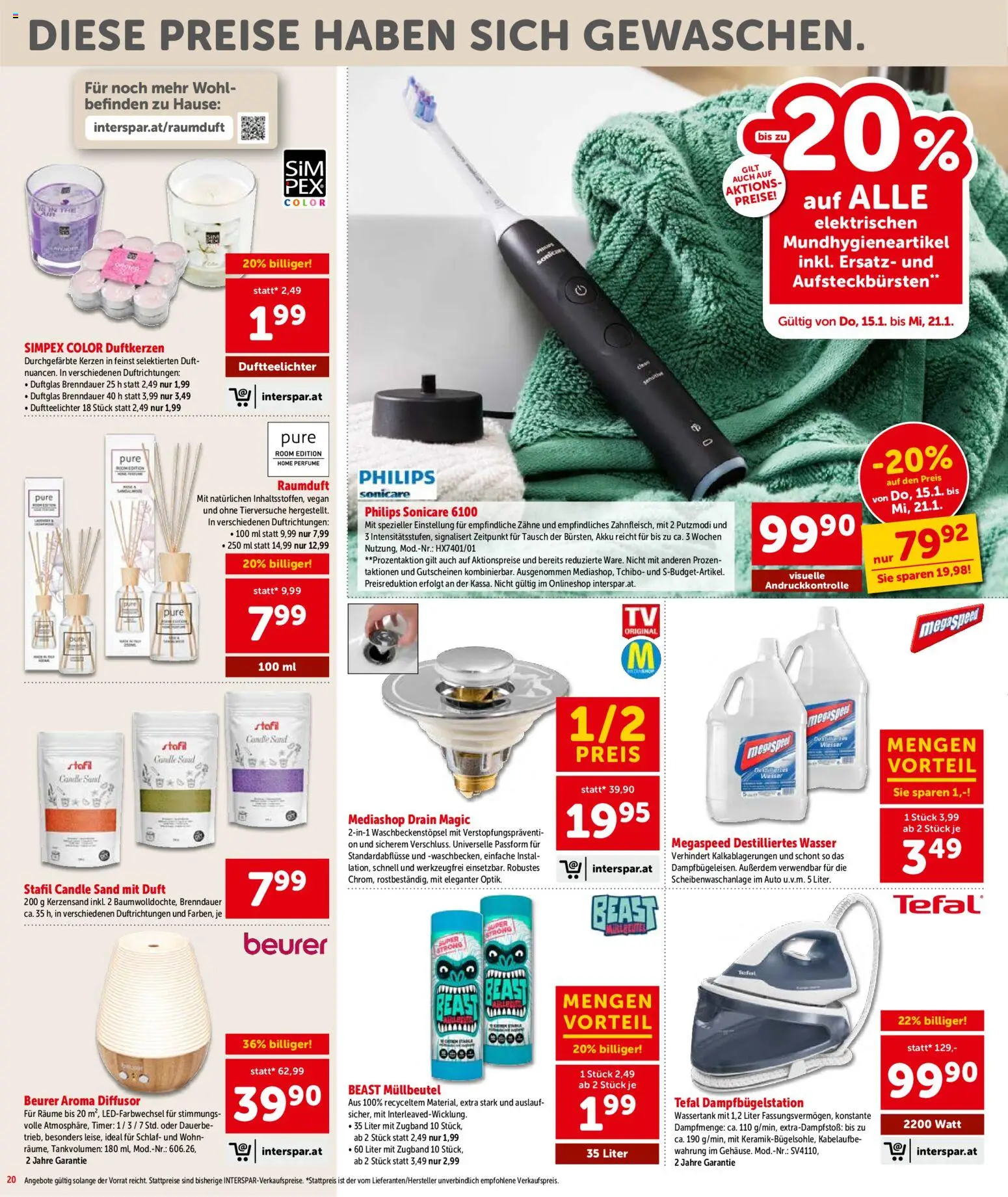 Interspar Flugblatt - Salzburg gültig ab 15.01.2026 | Seite: 21 | Produkte: Wasser, Duft