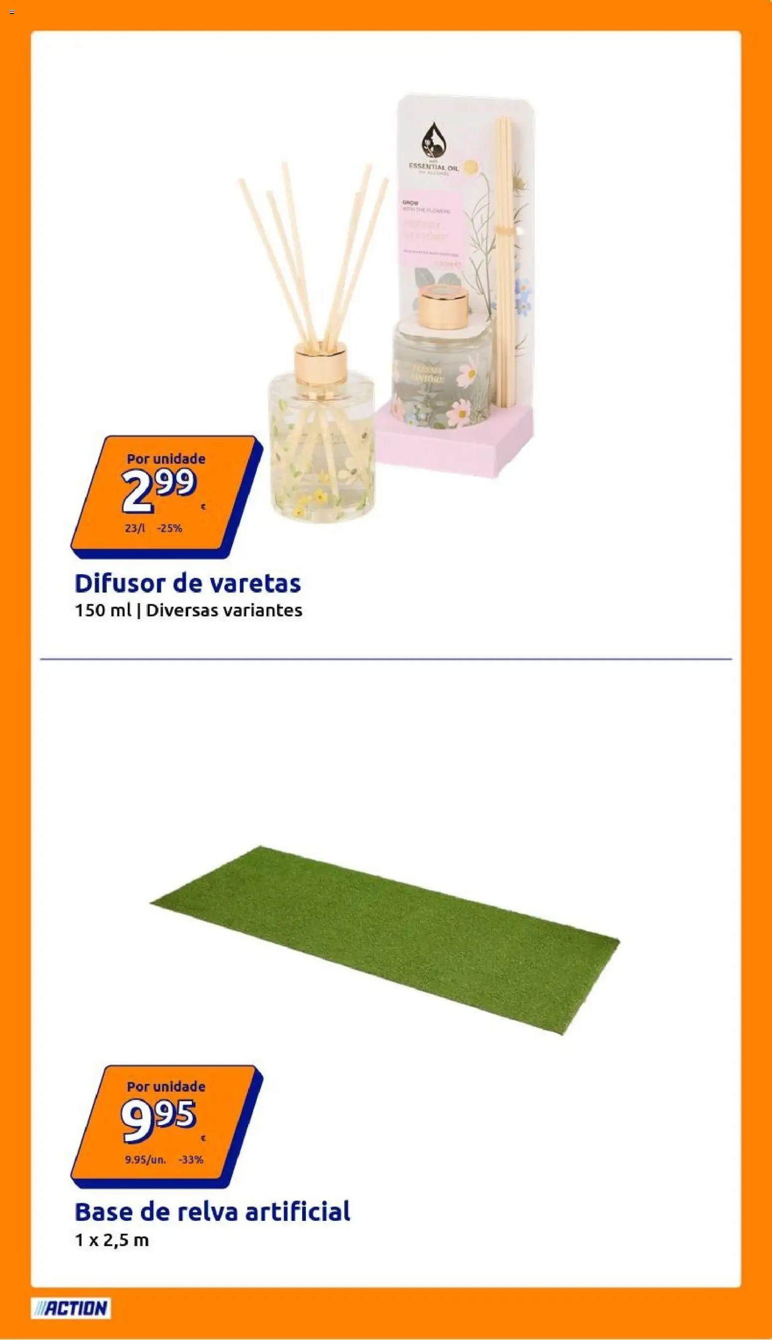Action folheto │ válido de 15.04.2026 | Página: 9 | Produtos: Relva artificial, Base, Difusor