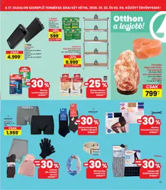 Interspar Akciós újság - amely érvényes a következő dátumtól: 22.01.2026 | Oldal: 17 | Termékek: Öv, Ragasztó, Boxeralsó, Zokni