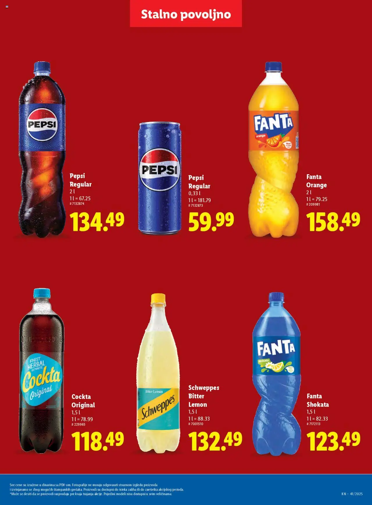 Lidl katalog - važi od 09.10.2025 | Strana: 21 | Proizvode: Schweppes, Pepsi