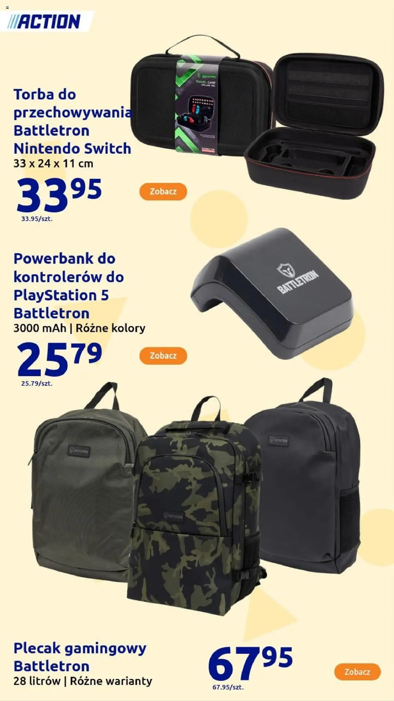 Action Gazetka - Presents od 08.10.2025 | Strona: 149 | Produkty: Plecak, Playstation, Torba, Powerbank