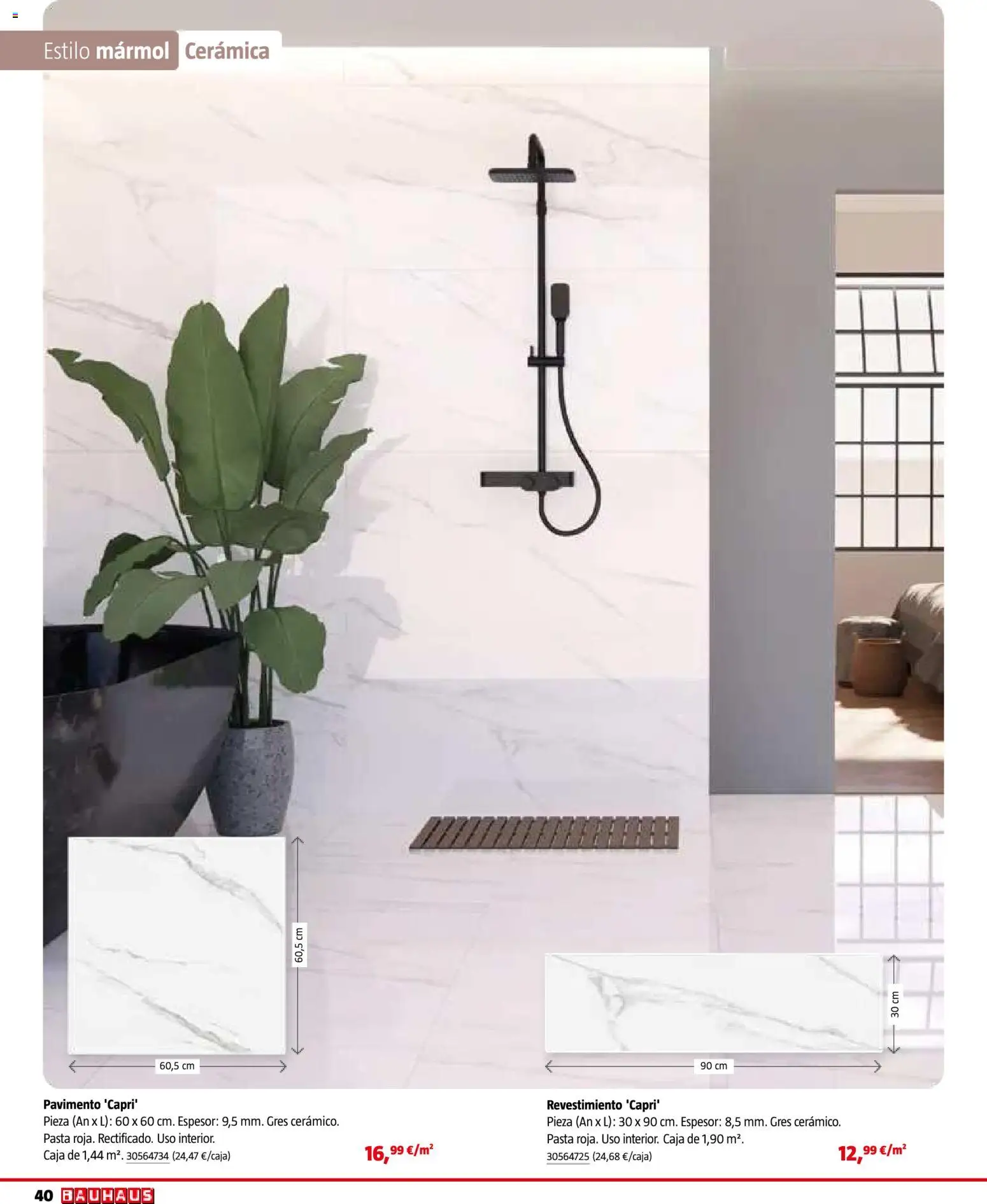 Bauhaus - Suelos y revestimientos │ válido desde el 24.02.2026 | Página: 40 | Productos: Pasta, Caja