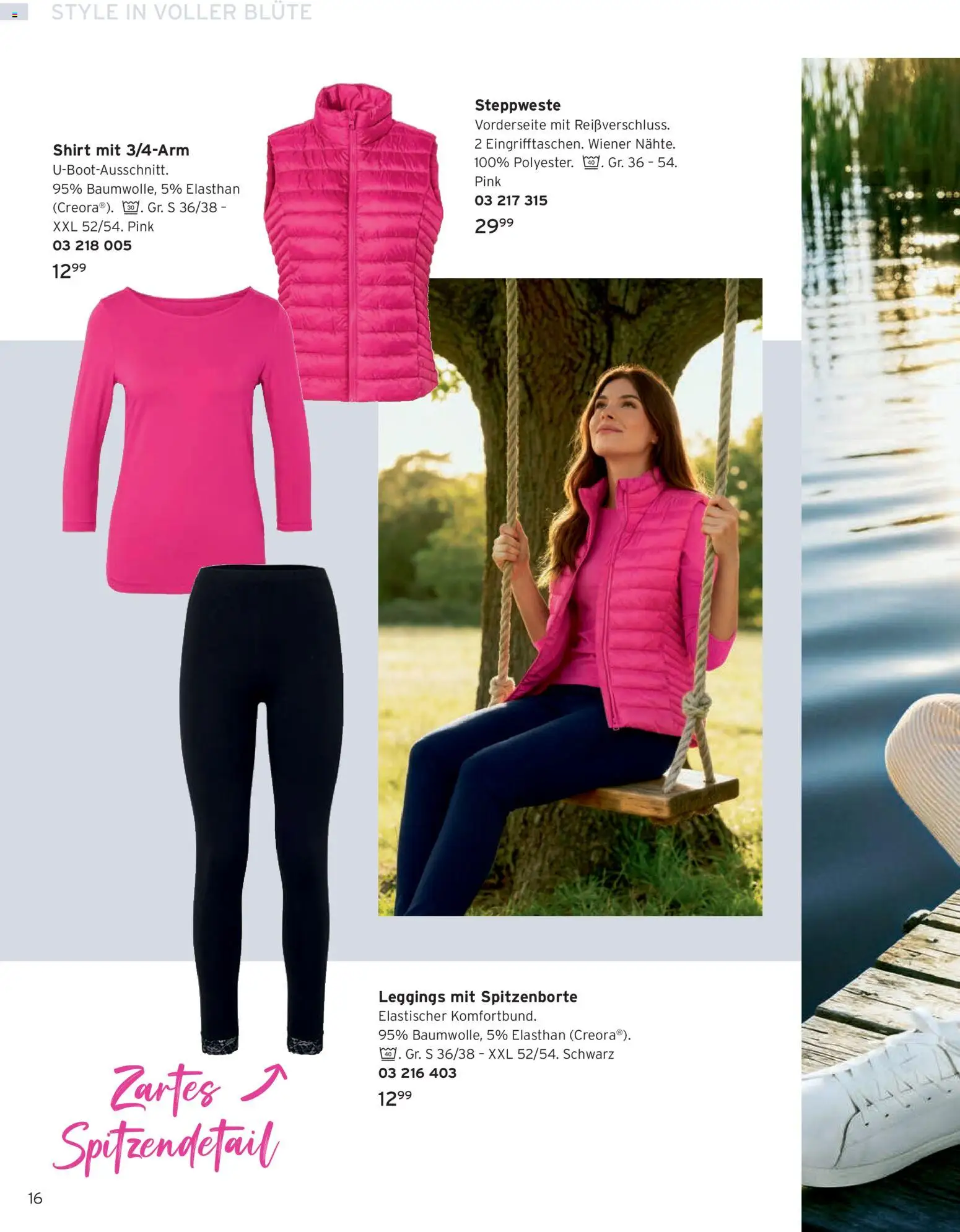 Tchibo Katalog Frühling – gültig ab 24.03.2026 | Seite: 16 | Produkte: Shirt, Steppweste, Leggings