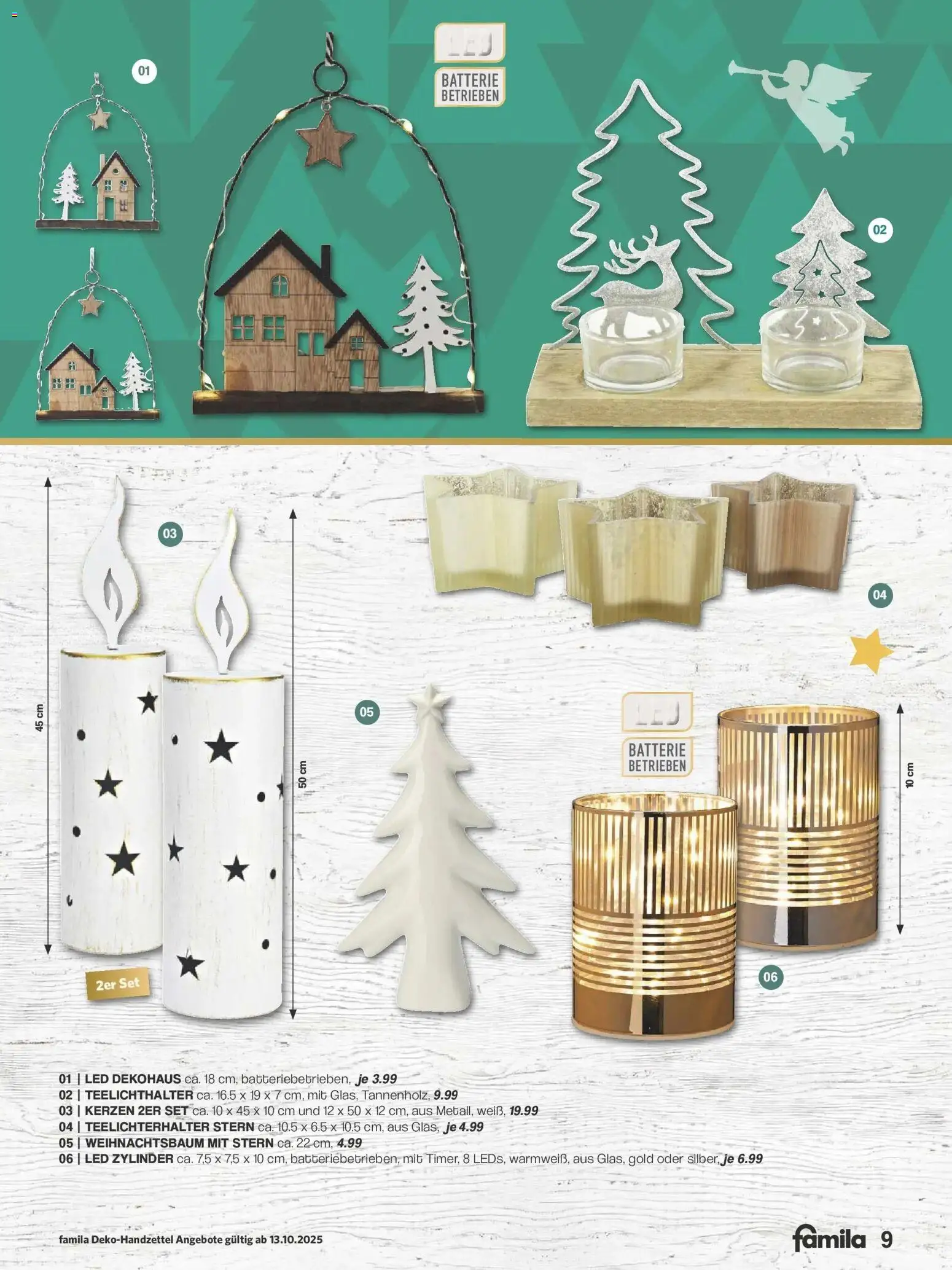 Famila Nordwest - Famila: Weihnachtsdeko – gültig ab 12.10.2025 | Seite: 9 | Produkte: Batterie