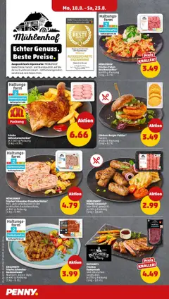 Penny - Niedersachsen - gültig ab dem 18.08.2025 | Seite: 4 | Produkte: Nackensteaks, Rumpsteak, Wurst, Fleisch