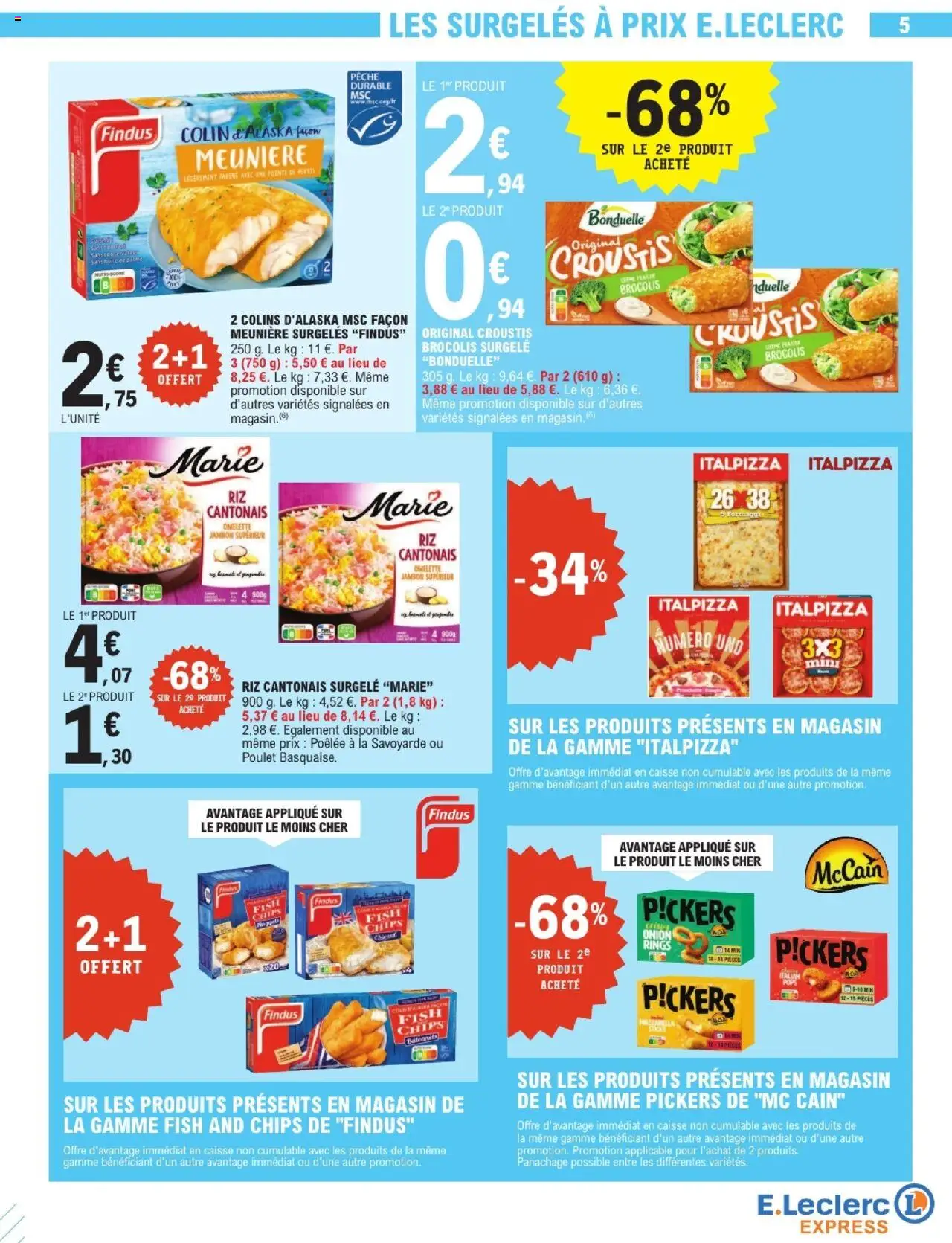  | Page: 5 | Produits: Pêche, Crème fraiche, Chips, Crème