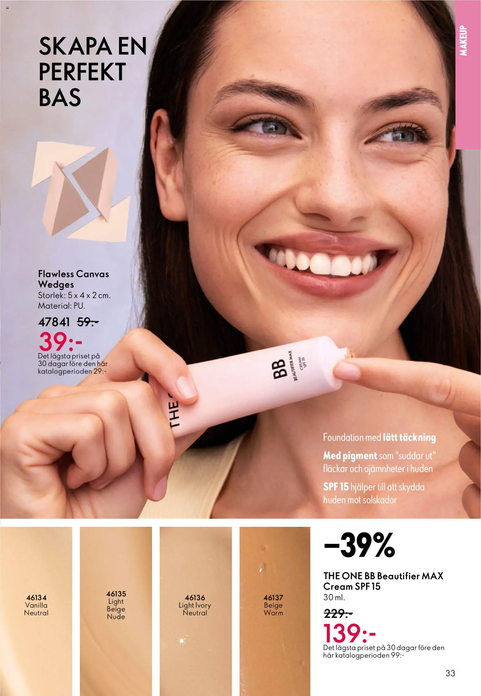 Oriflame reklamblad aktuell från 31.12.2025 | Sida: 33 | Produkter: BB cream, Foundation