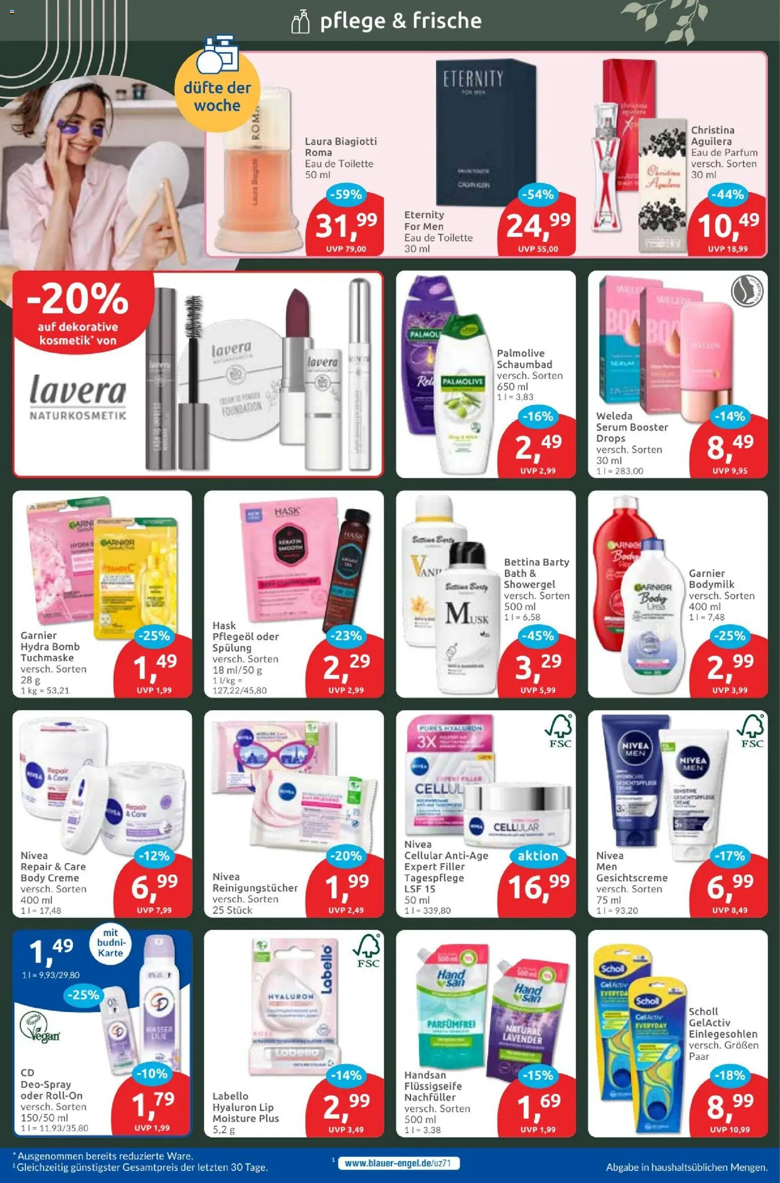 Budni Prospekt – gültig ab 12.01.2026 | Seite: 2 | Produkte: Toilette, Wasser, Eau de Parfum, Tuchmaske