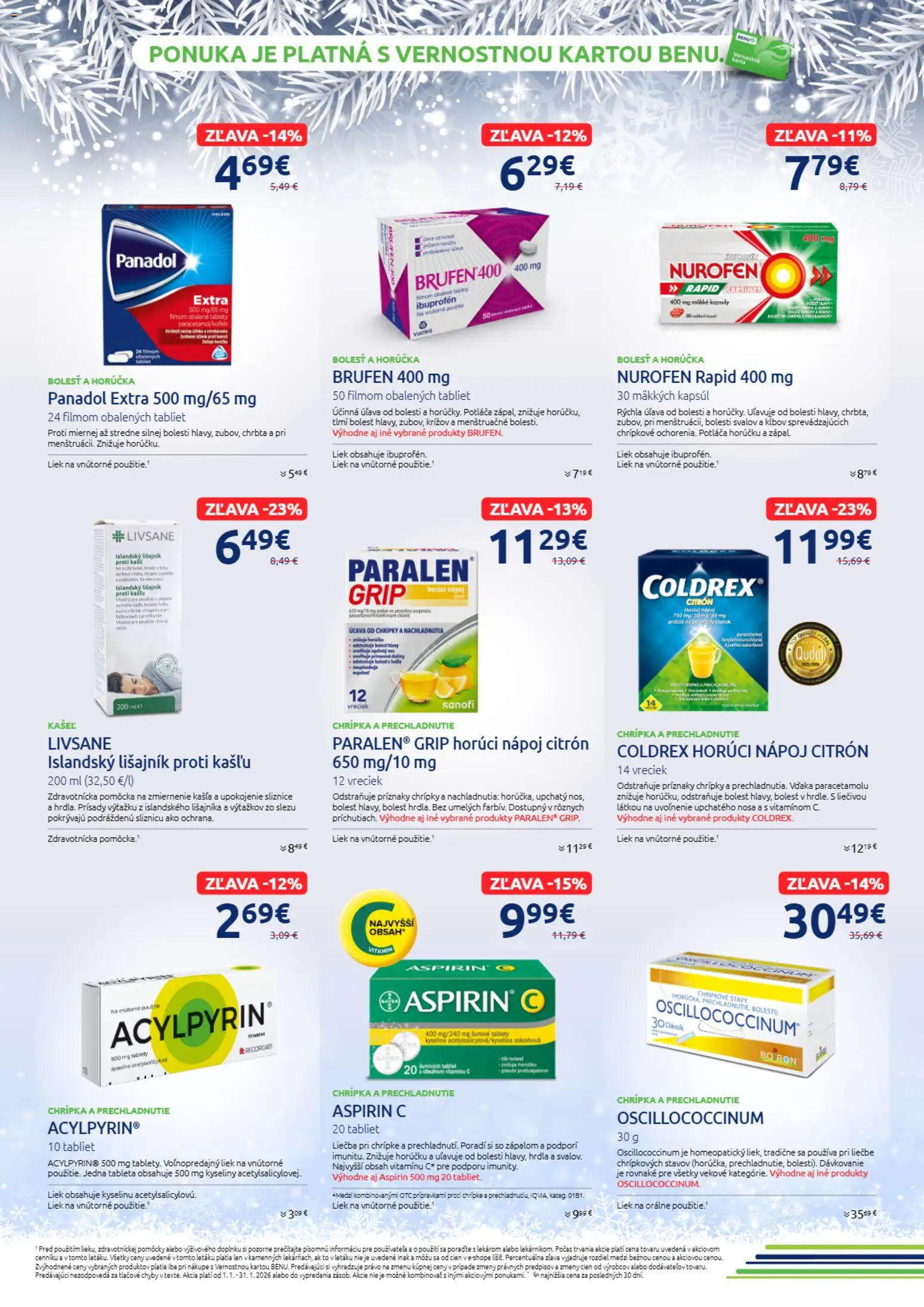 Nové BENU Lekáreň akcie – leták je platný od 01.01.2026 | Strana: 2