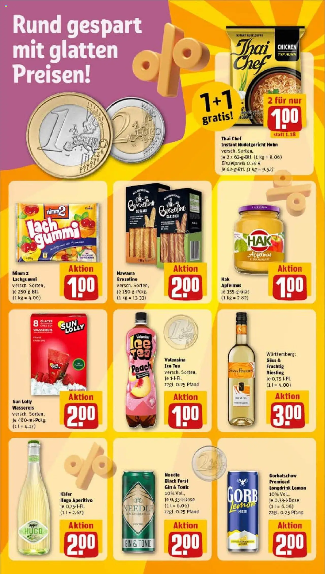Rewe prospekt Duisburg / Bergheim	 - gültig ab dem 22.06.2025 | Seite: 14 | Produkte: Apple, Valensina, Gin, Hugo
