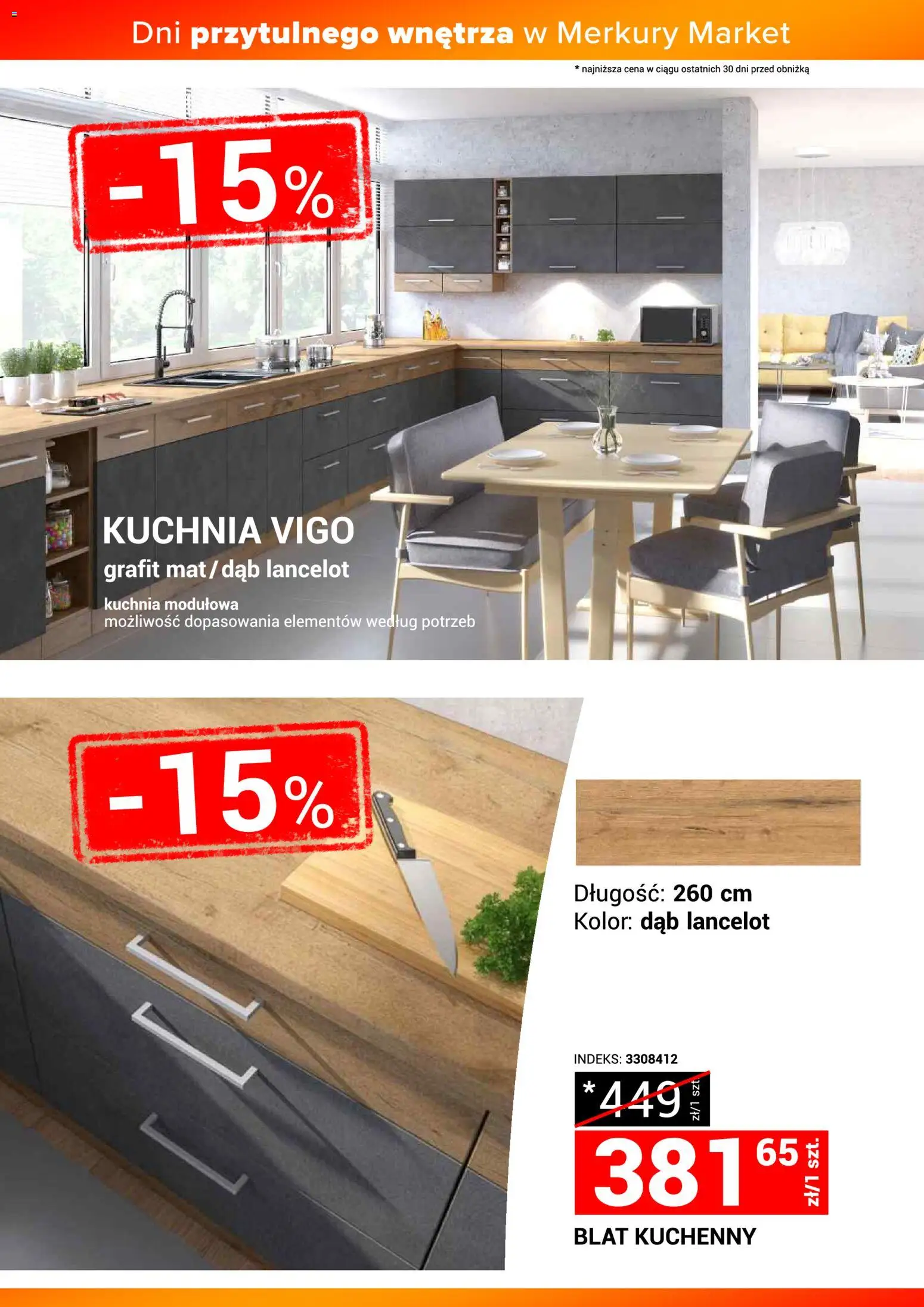 Merkury Market Gazetka - Dni przytulnego wnętrza od 22.11.2025 | Strona: 18 | Produkty: Blat kuchenny