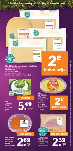 Alle AH Salades, 175 gram Bijv. kip kerrie 2 kuipjes - Voorbeeld van een folder van Albert Heijn, geldig van 20.12.2025 | Pagina: 34