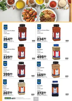 28.01.2026 tarihinden itibaren geçerli olan Metro kataloğu önizlemesi | Sayfa: 12 | Ürünler: Karabiber, Biber, Kırmızı biber