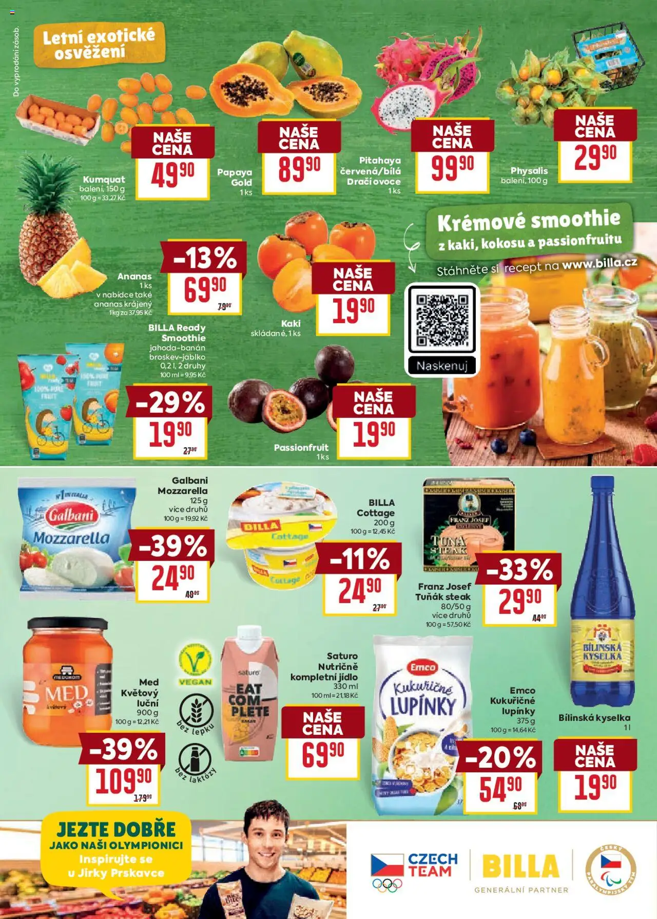 Billa Velký leták od 02.07.2025 | Strana: 3 | Produkty: Tuňák, Dračí ovoce, Kumquat, Cottage
