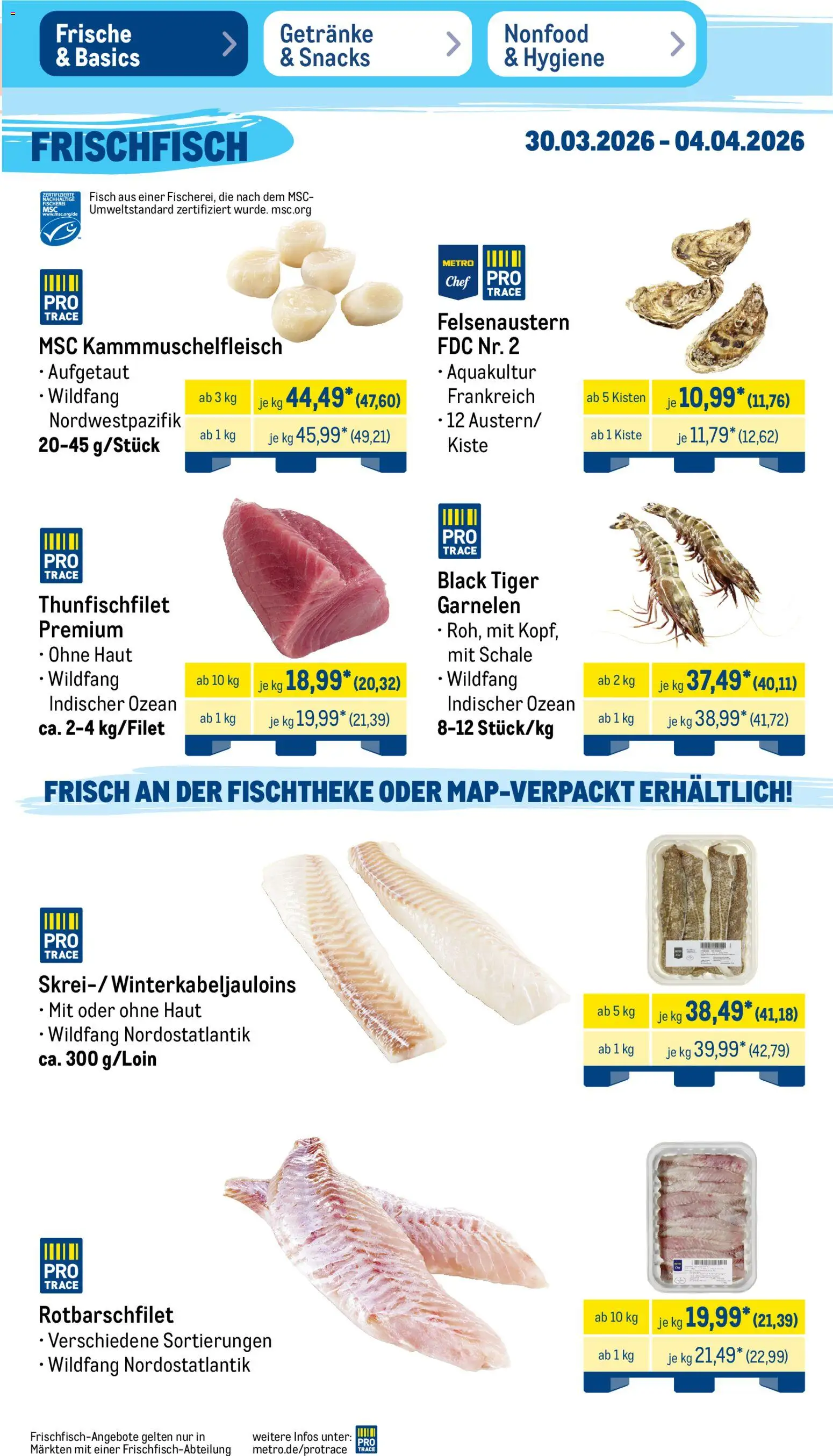 Metro Prospekt 	 – gültig ab 30.03.2026 | Seite: 7 | Produkte: Garnelen, Fisch