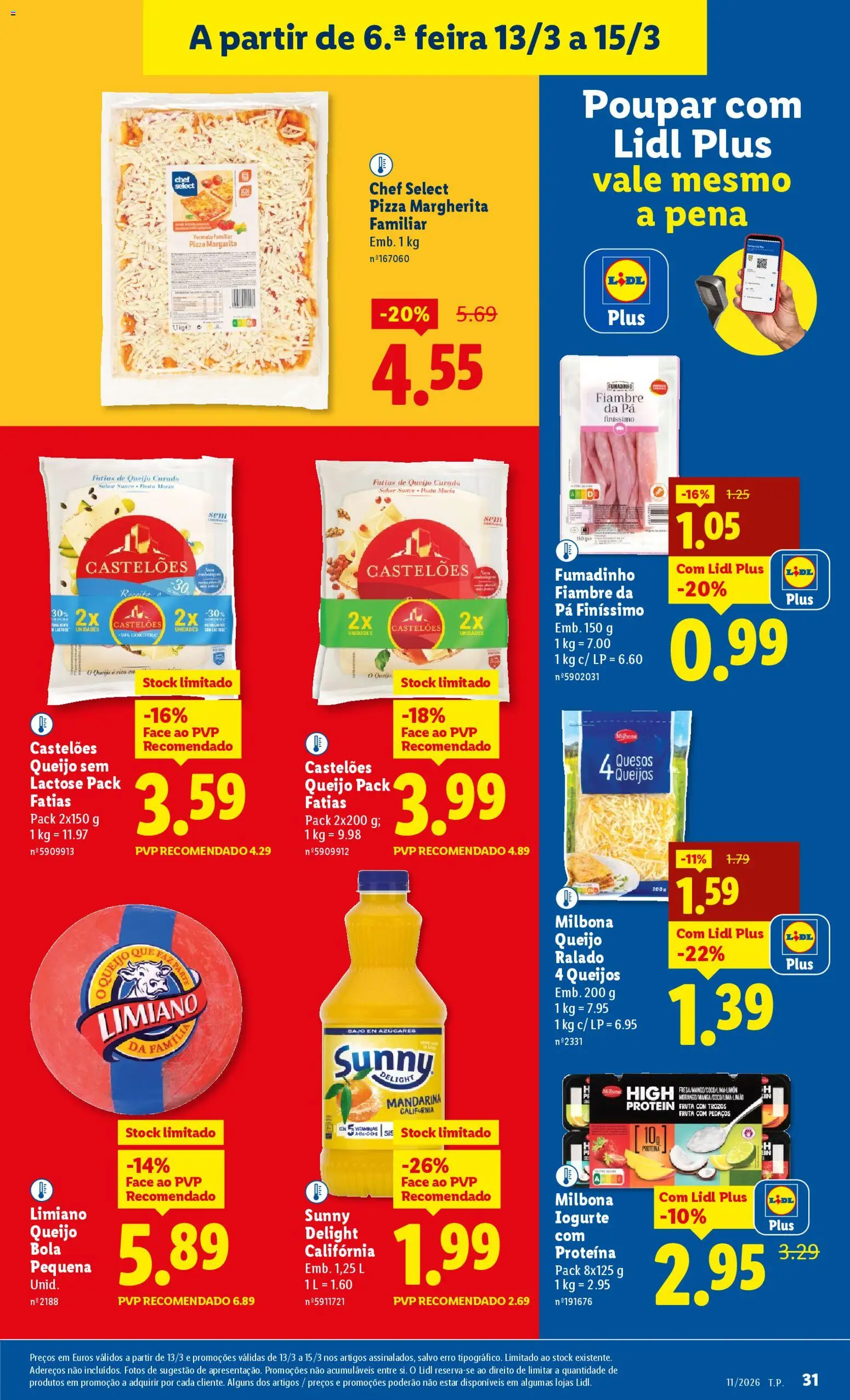 Lidl folheto │ válido de 09.03.2026 | Página: 31 | Produtos: Queijo, Iogurte, Pá, Proteina