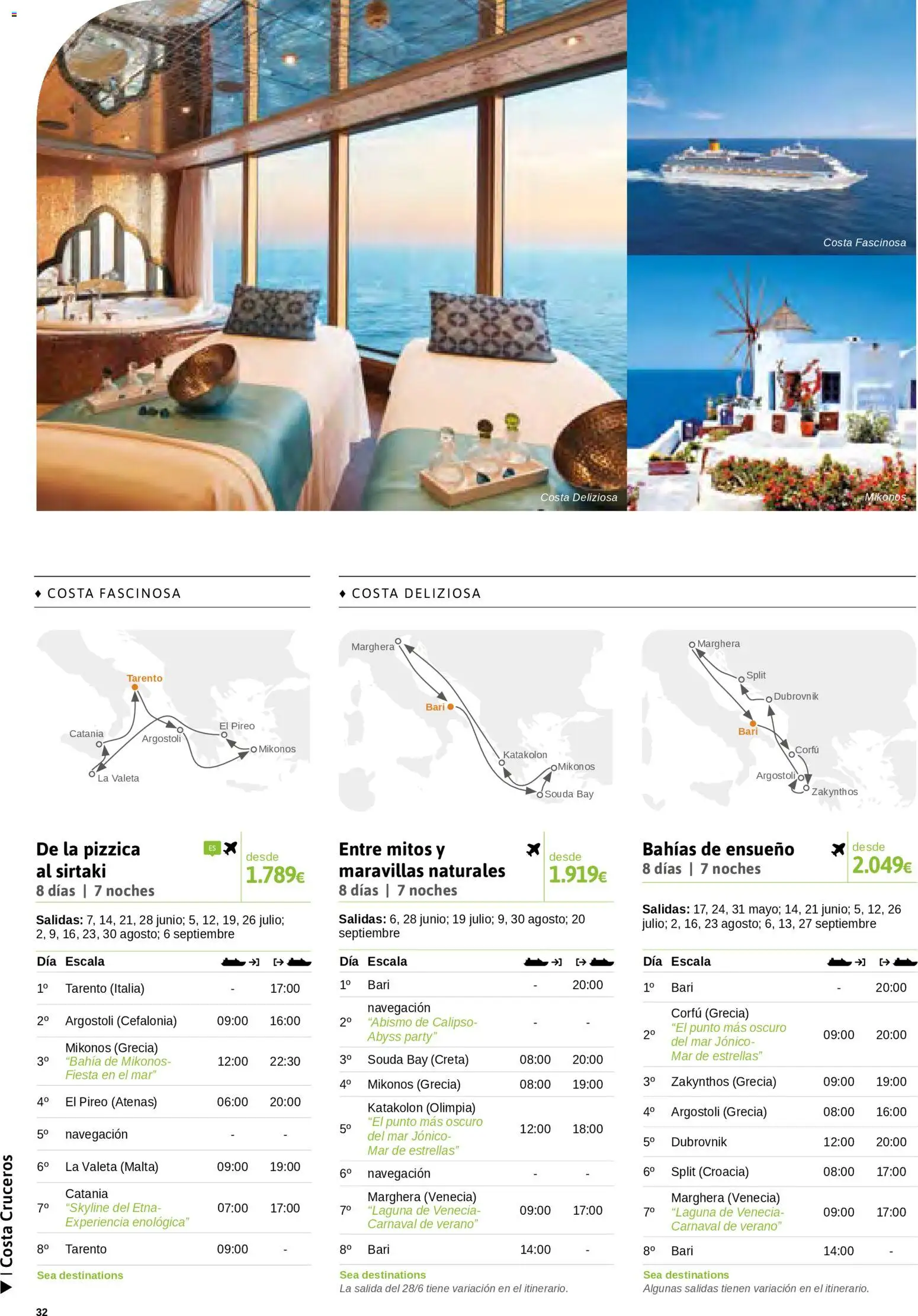 Viajes El Corte Inglés Cruceros marítimos │ válido desde el 01.01.2026 | Página: 33 | Productos: Navegación