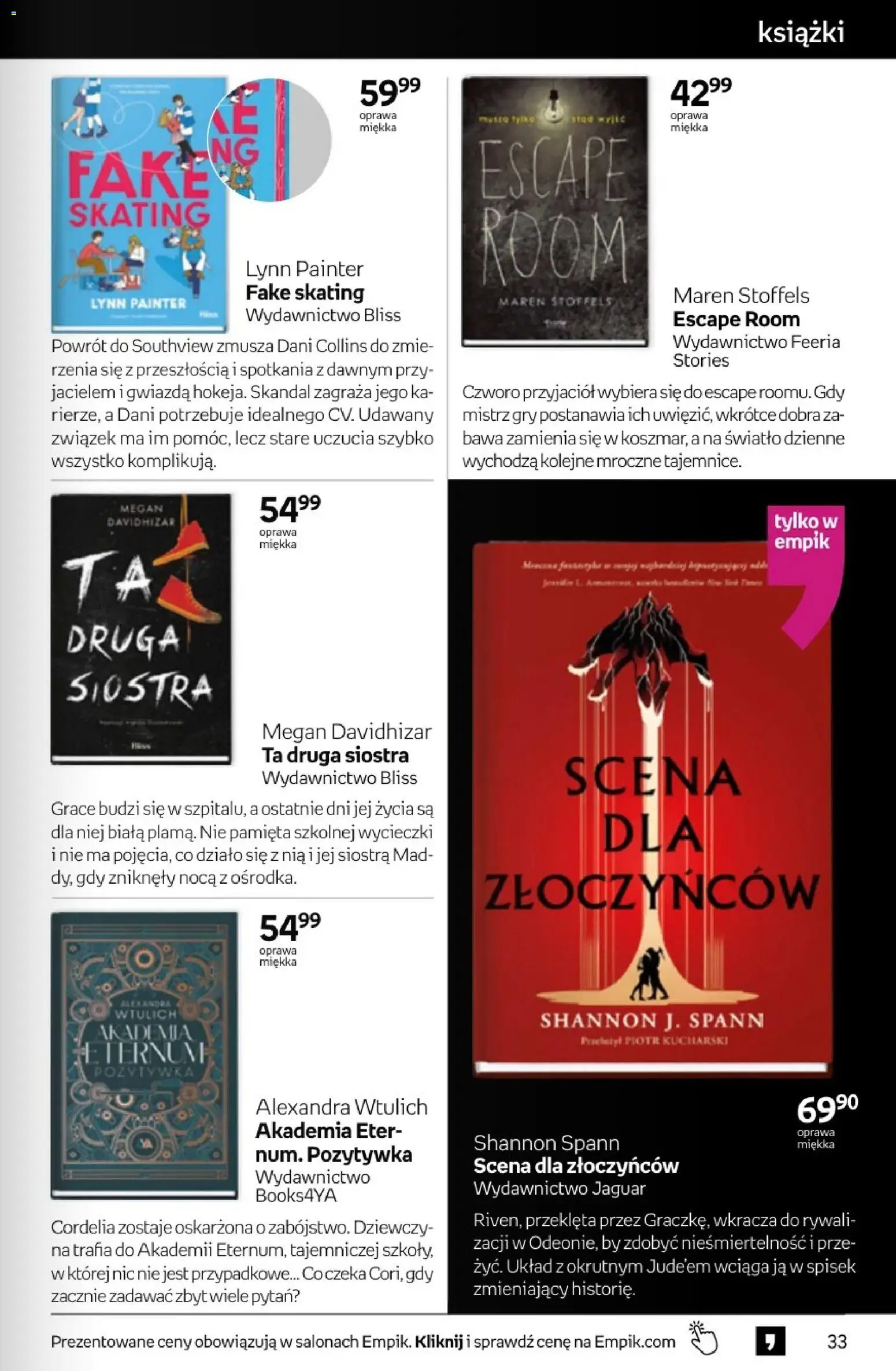 Empik promocje - Tom kultury Książki od 22.04.2026 | Strona: 33 | Produkty: Książki, Gry