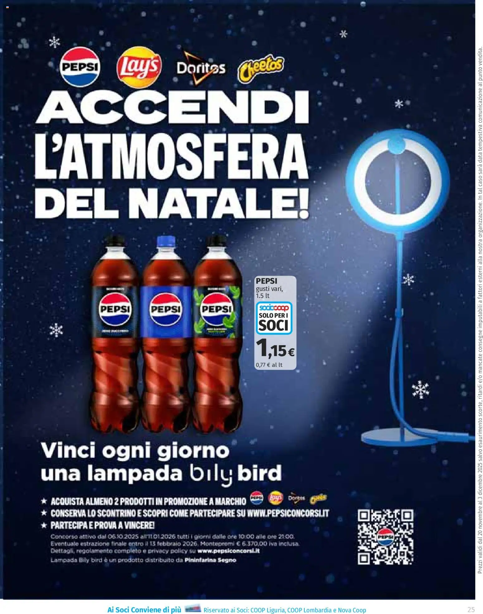 Volantino Ipercoop del 20.11.2025 | Pagina: 25 | Prodotti: Pepsi, Lampada