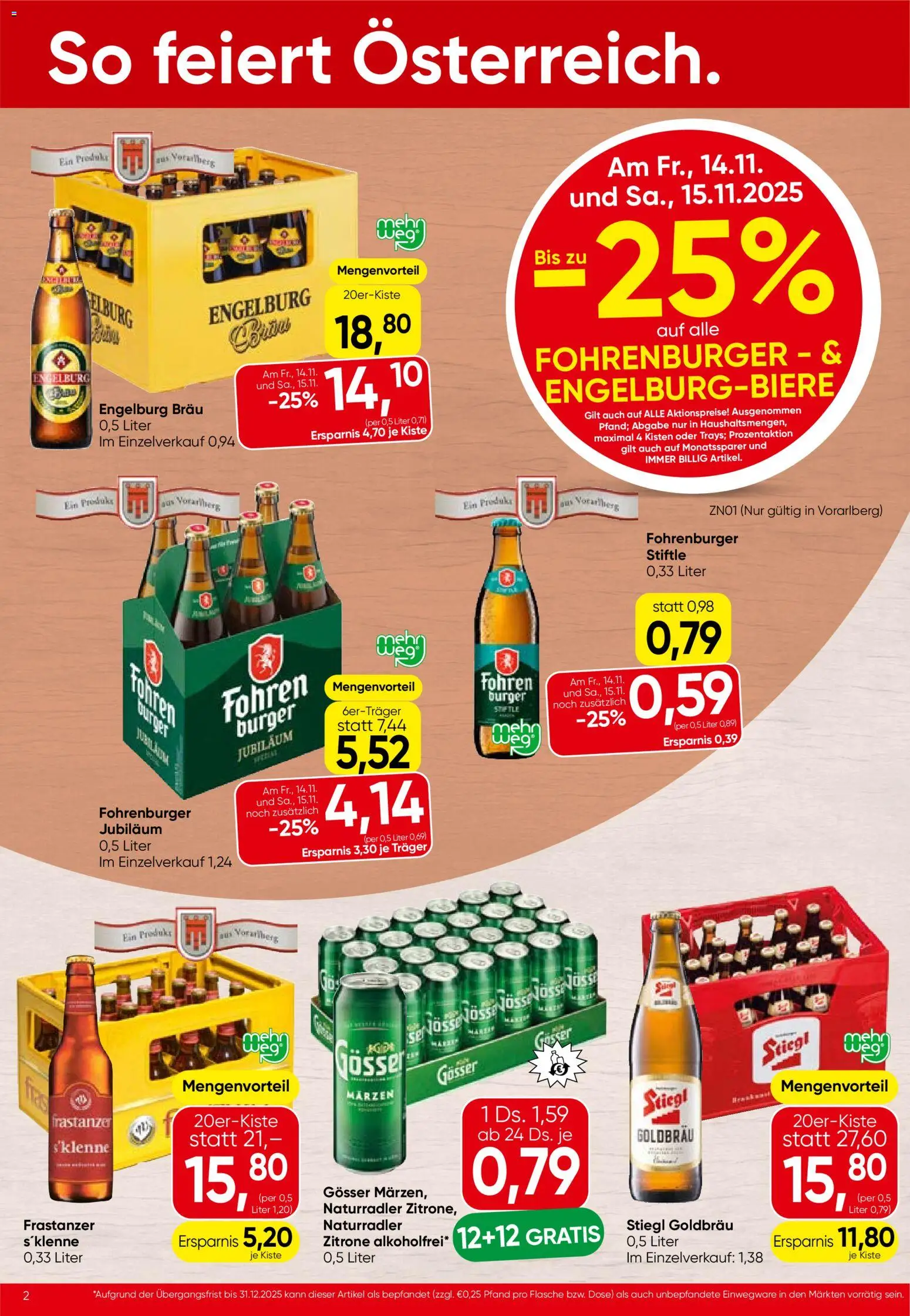 Spar Flugblatt - Vorarlberg gültig ab 13.11.2025 | Seite: 2 | Produkte: Zitrone