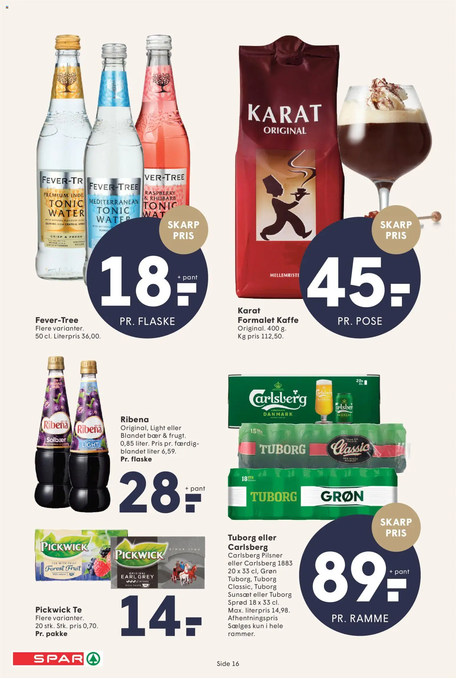 Spar tilbudsavis – gyldig fra 27.12.2025 | Side: 16 | Produkter: Kaffe, Te, Solbær